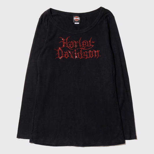 vintage 00's harley-davidson bijou cut sew