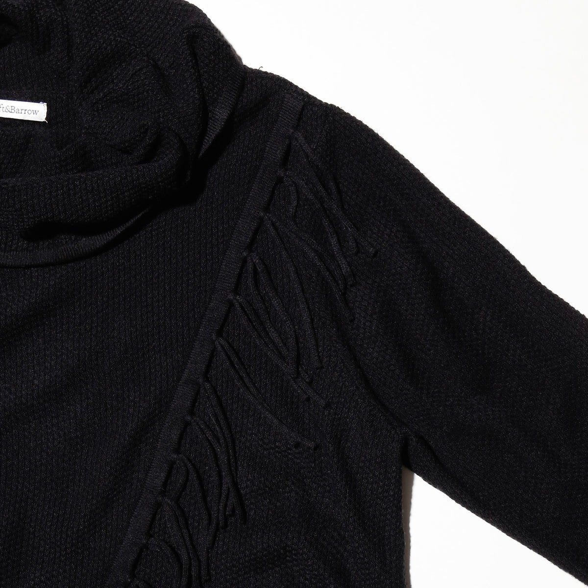 vintage fringe wrap sweater