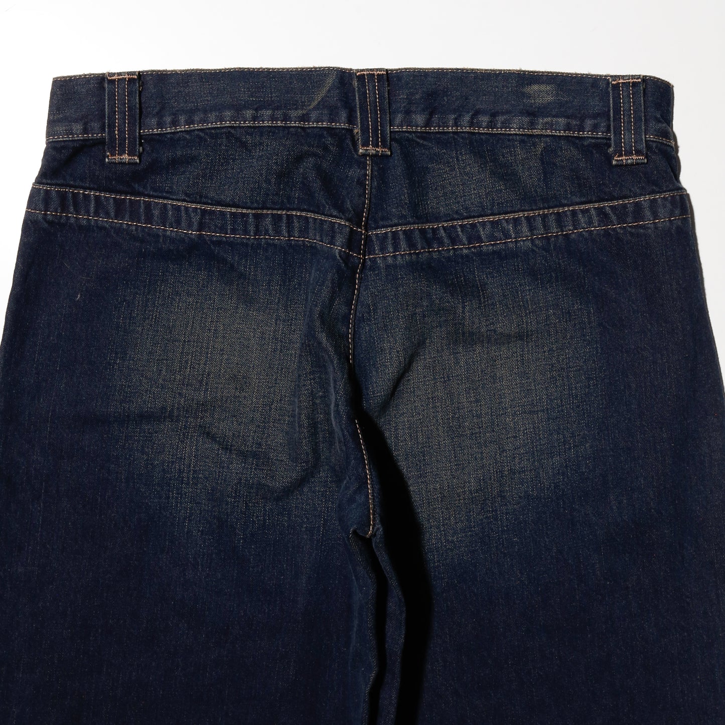 vintage low rise faded wide jeans