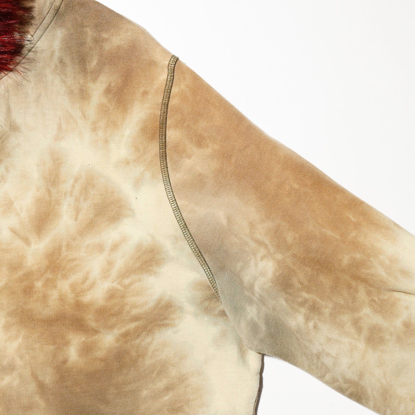 vintage acid fur hoodie