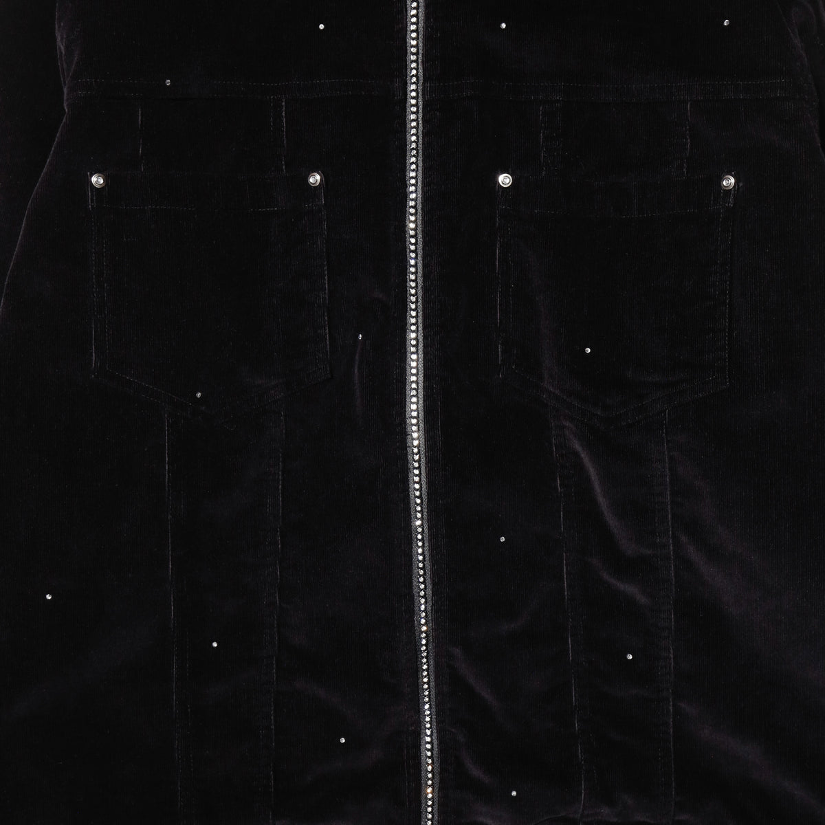 vintage fur collar velvet corduroy trucker jacket