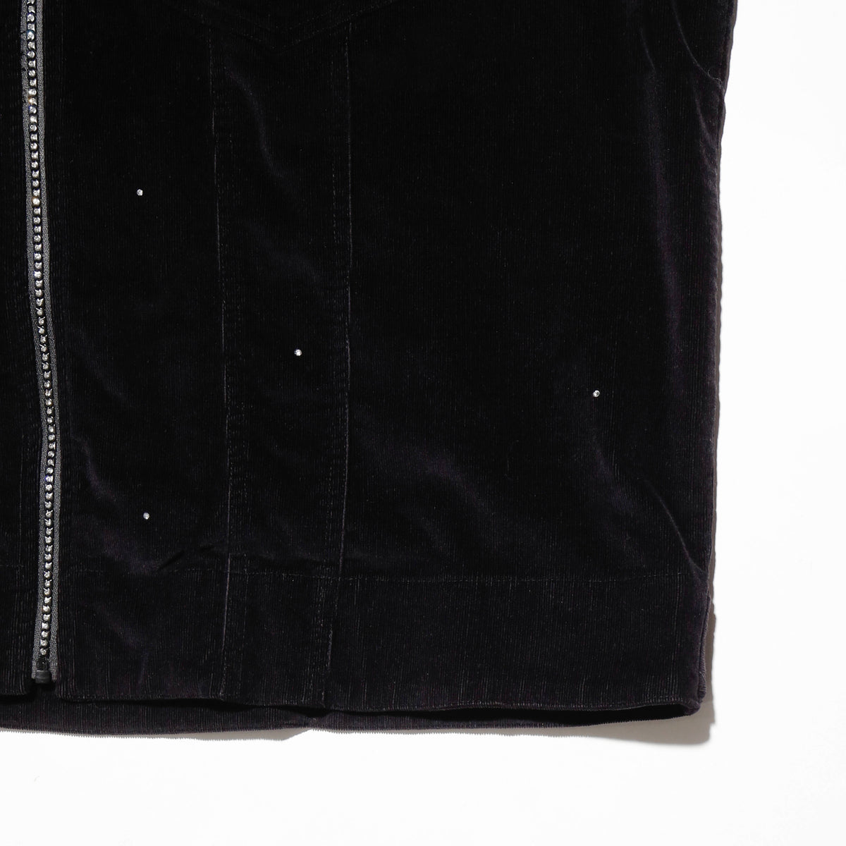 vintage fur collar velvet corduroy trucker jacket