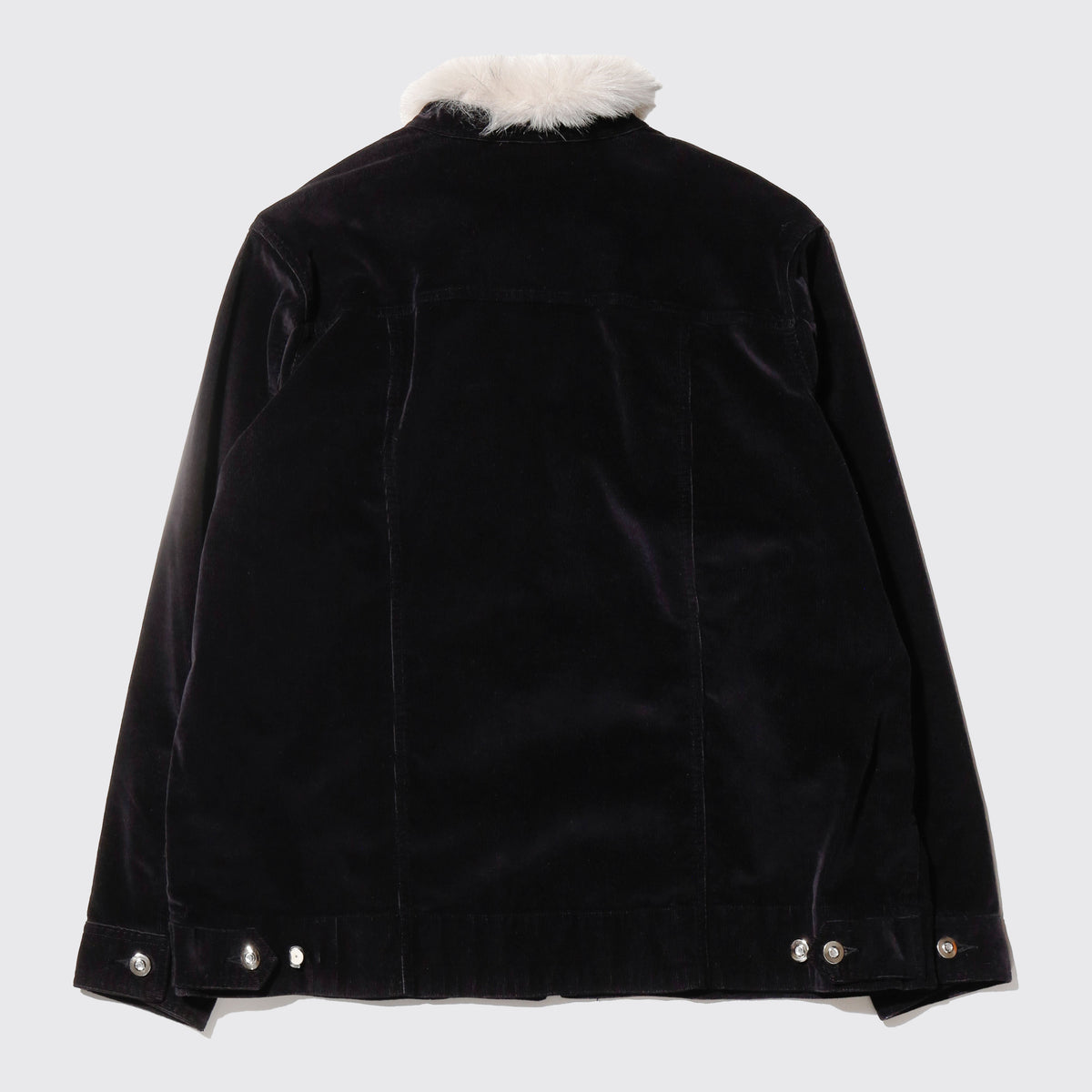 vintage fur collar velvet corduroy trucker jacket