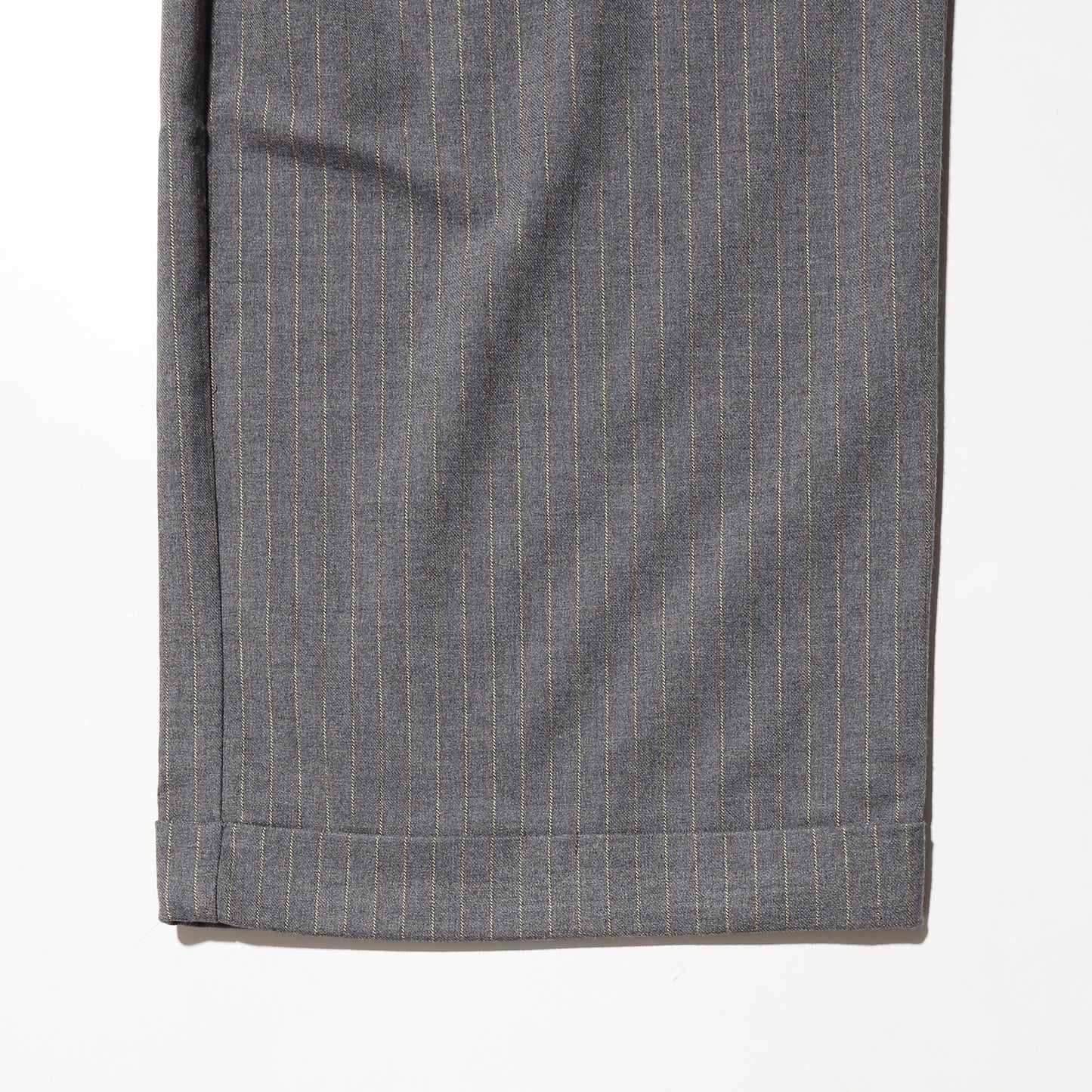 vintage tucked stripe wide slacks