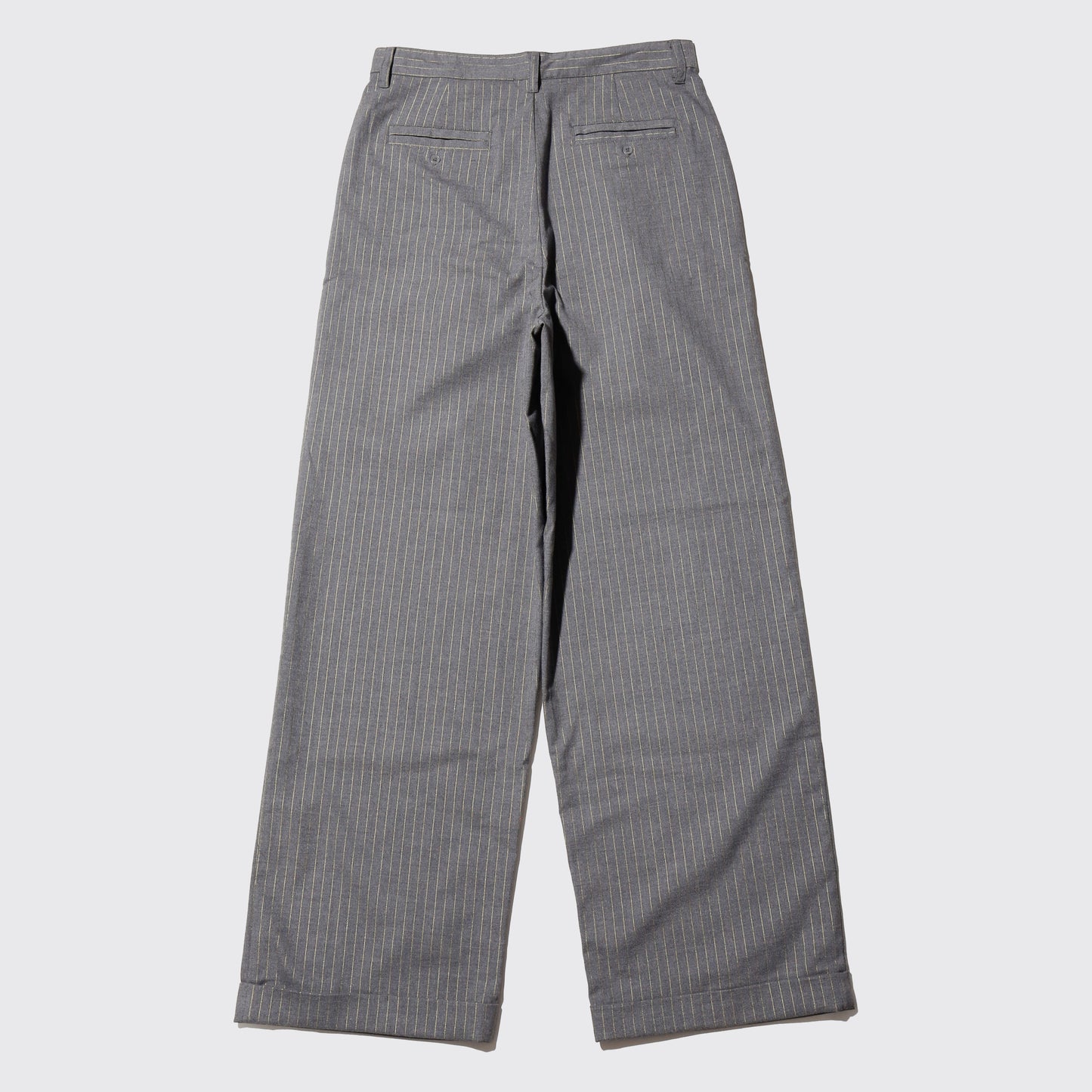 vintage tucked stripe wide slacks