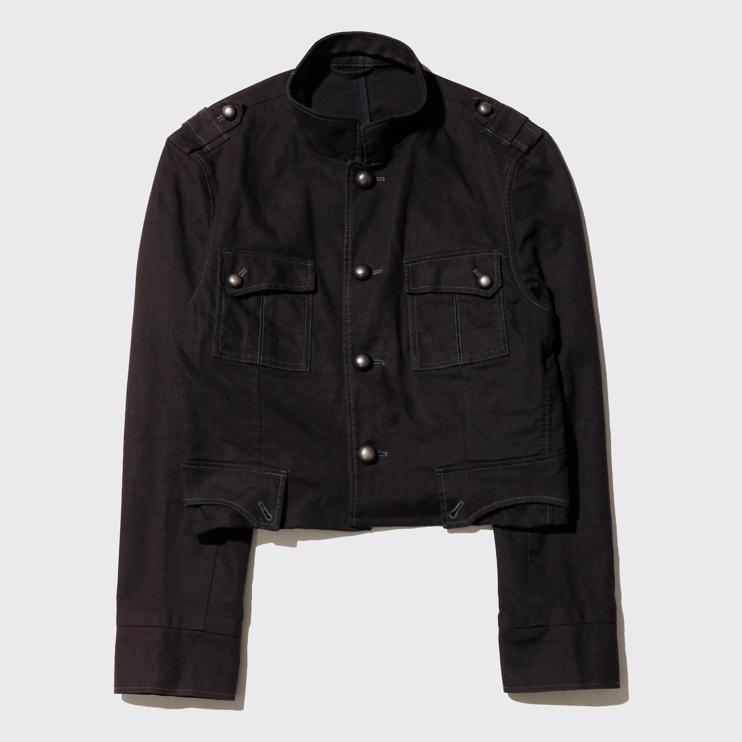 vintage cropped officer jacket