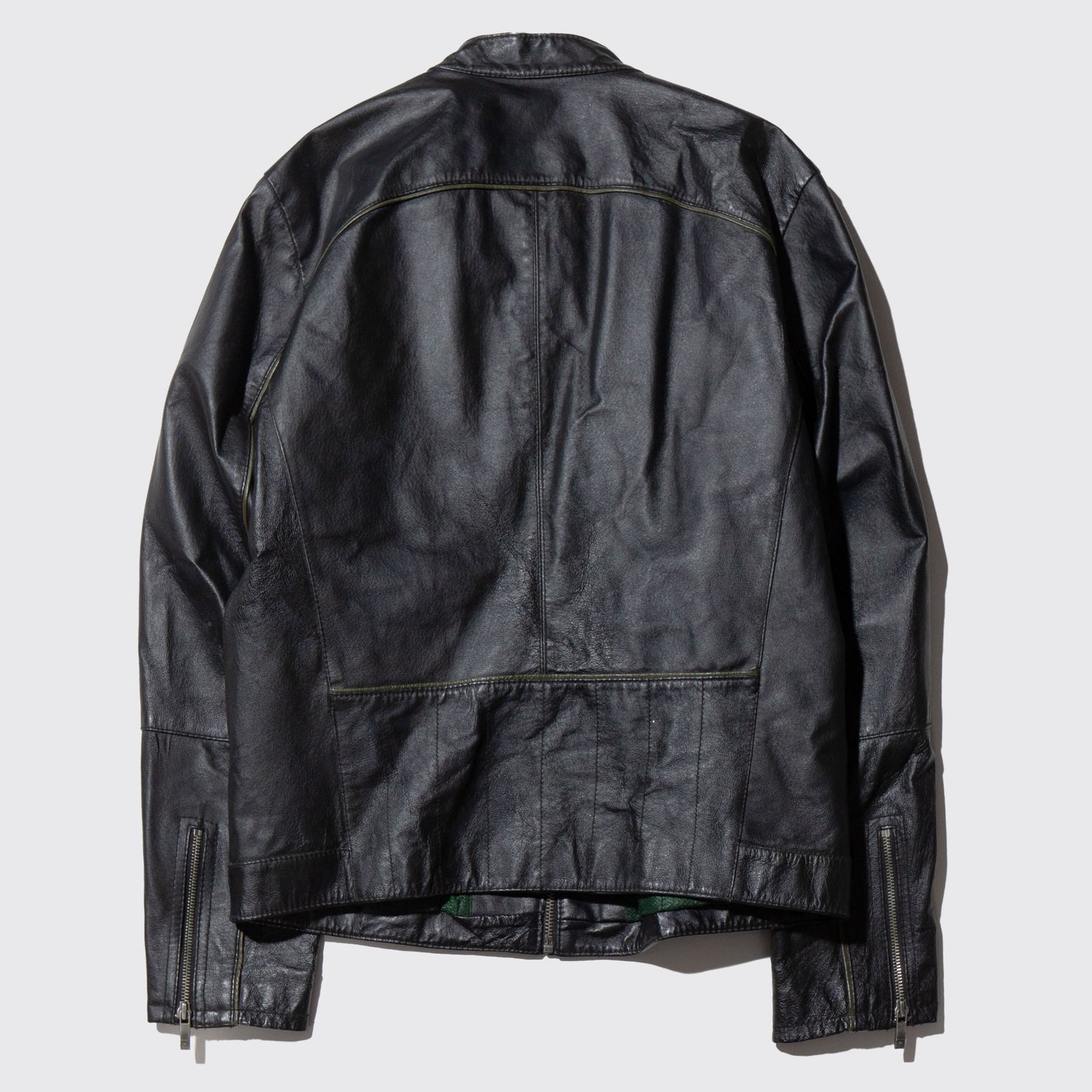 vintage dragon leather riders jacket