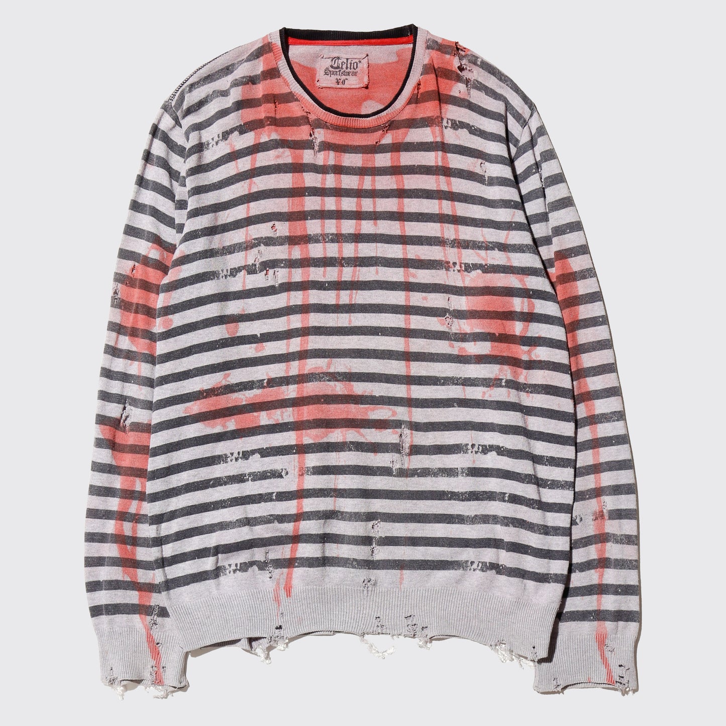 *one-off accident border broken sweater