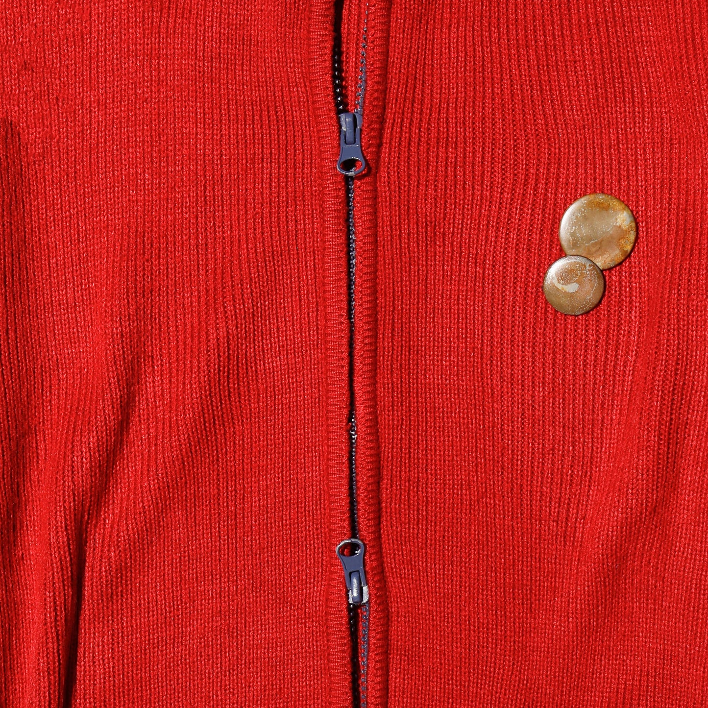 *one-off with muffler knit track jacket with kapper badge