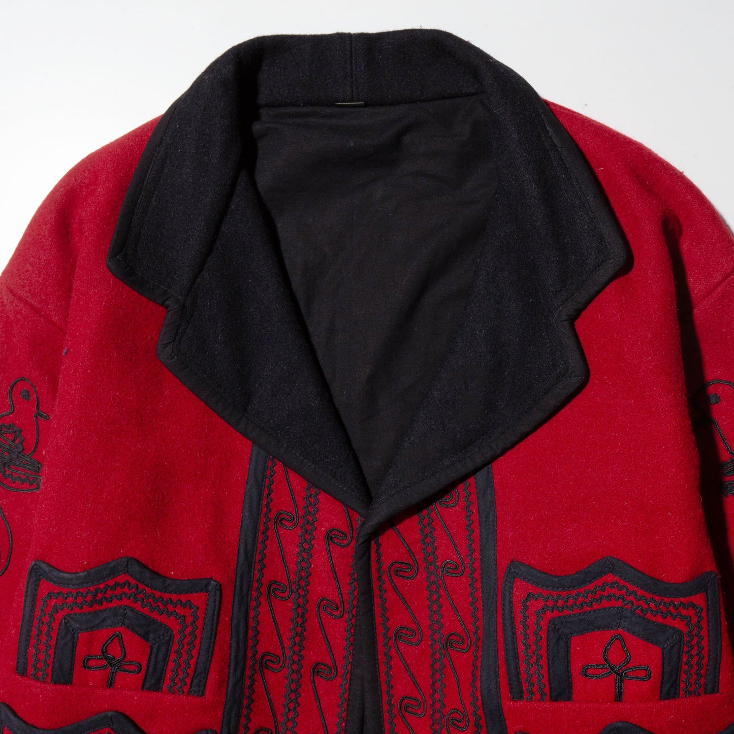 vintage broderie wool guatemala jacket