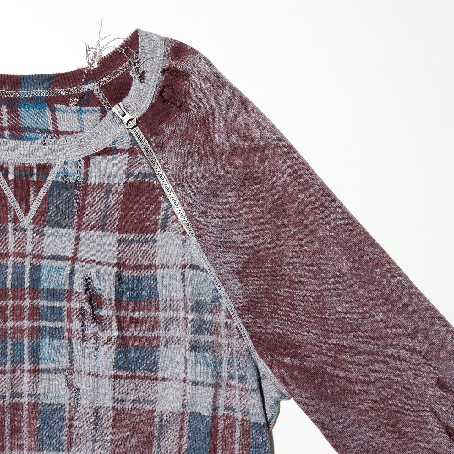 vintage stripe tucked wide slacks