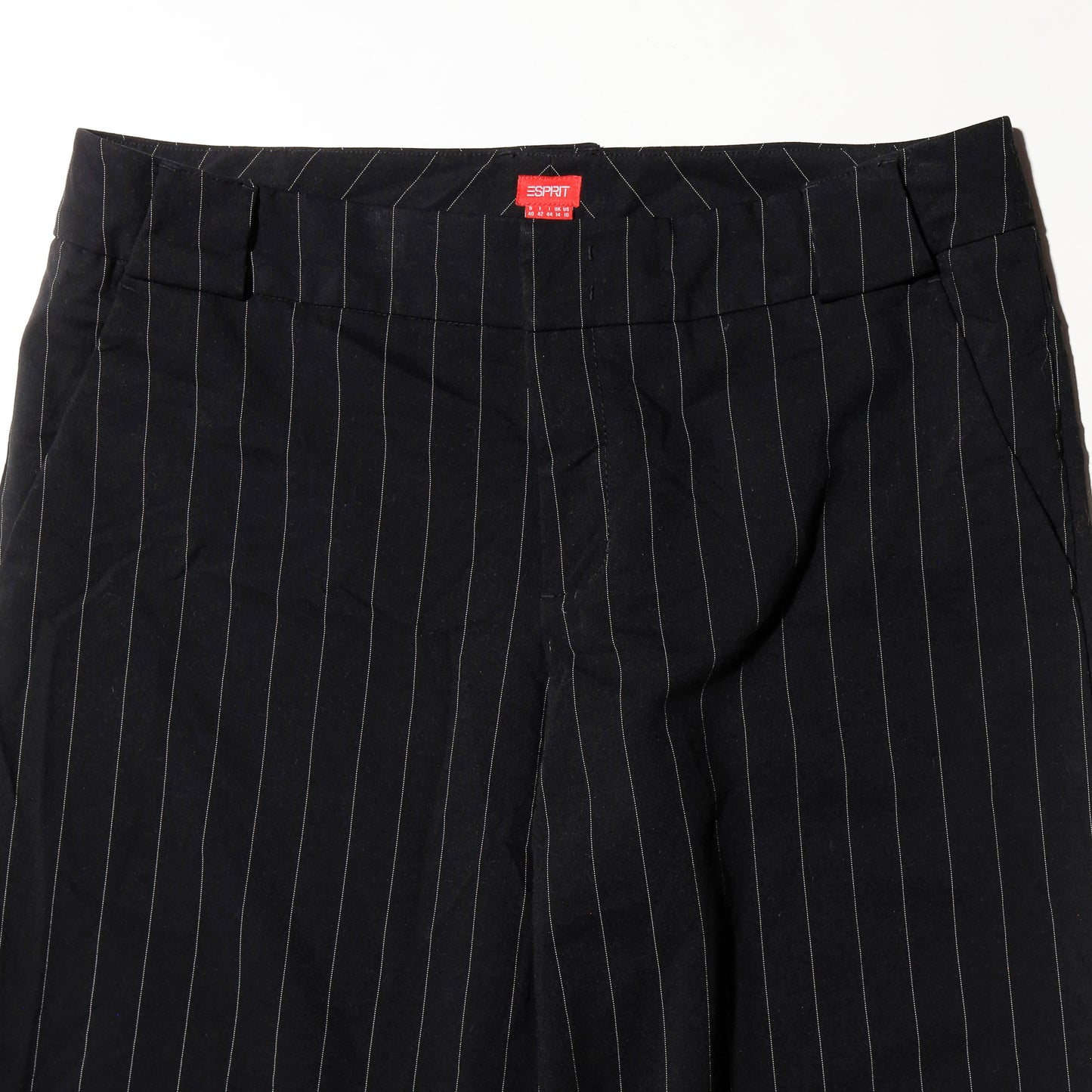 vintage 00's esprit low rise stripe flare slacks