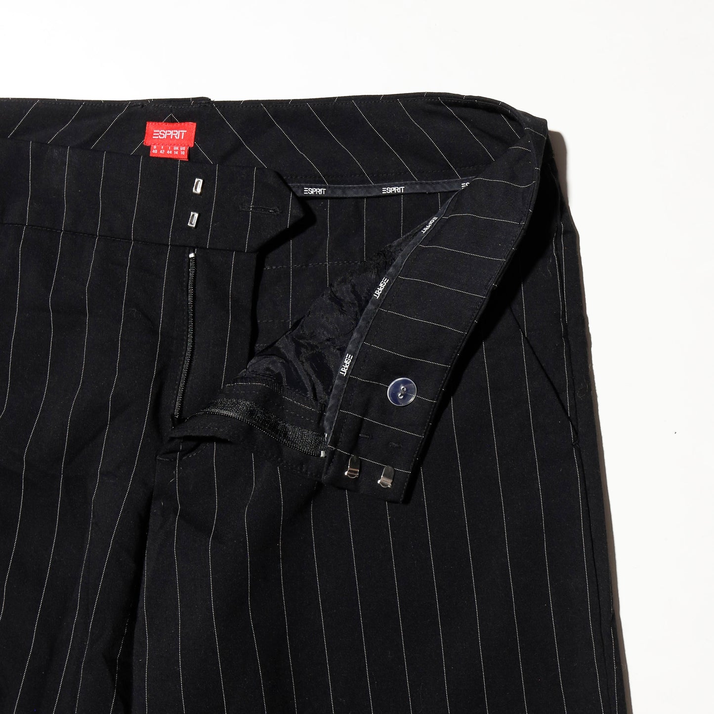 vintage 00's esprit low rise stripe flare slacks