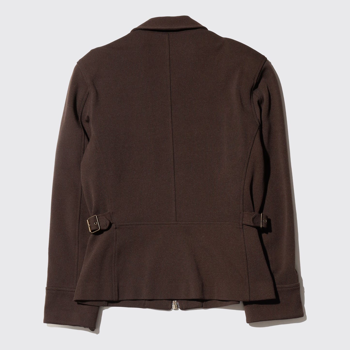 vintage belted zip jacket
