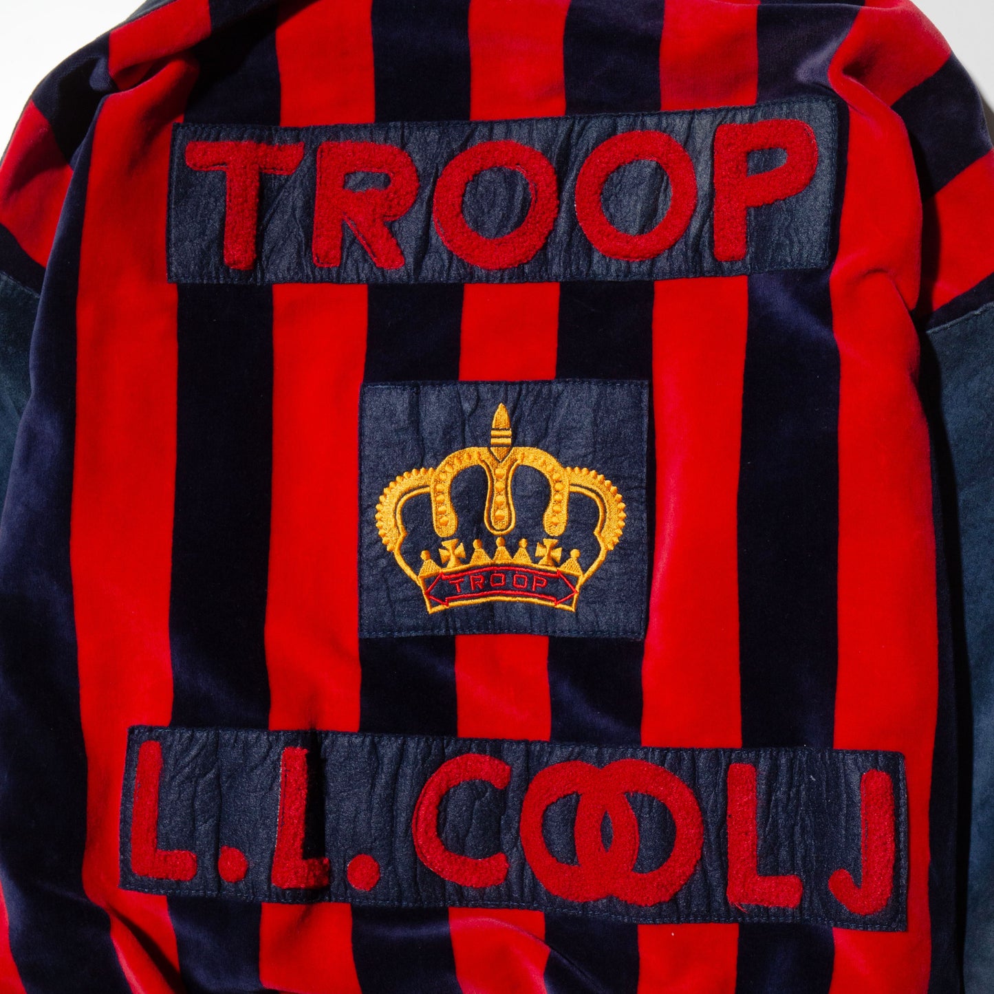 vintage TROOP L.L.COOL.J suede leather jacket