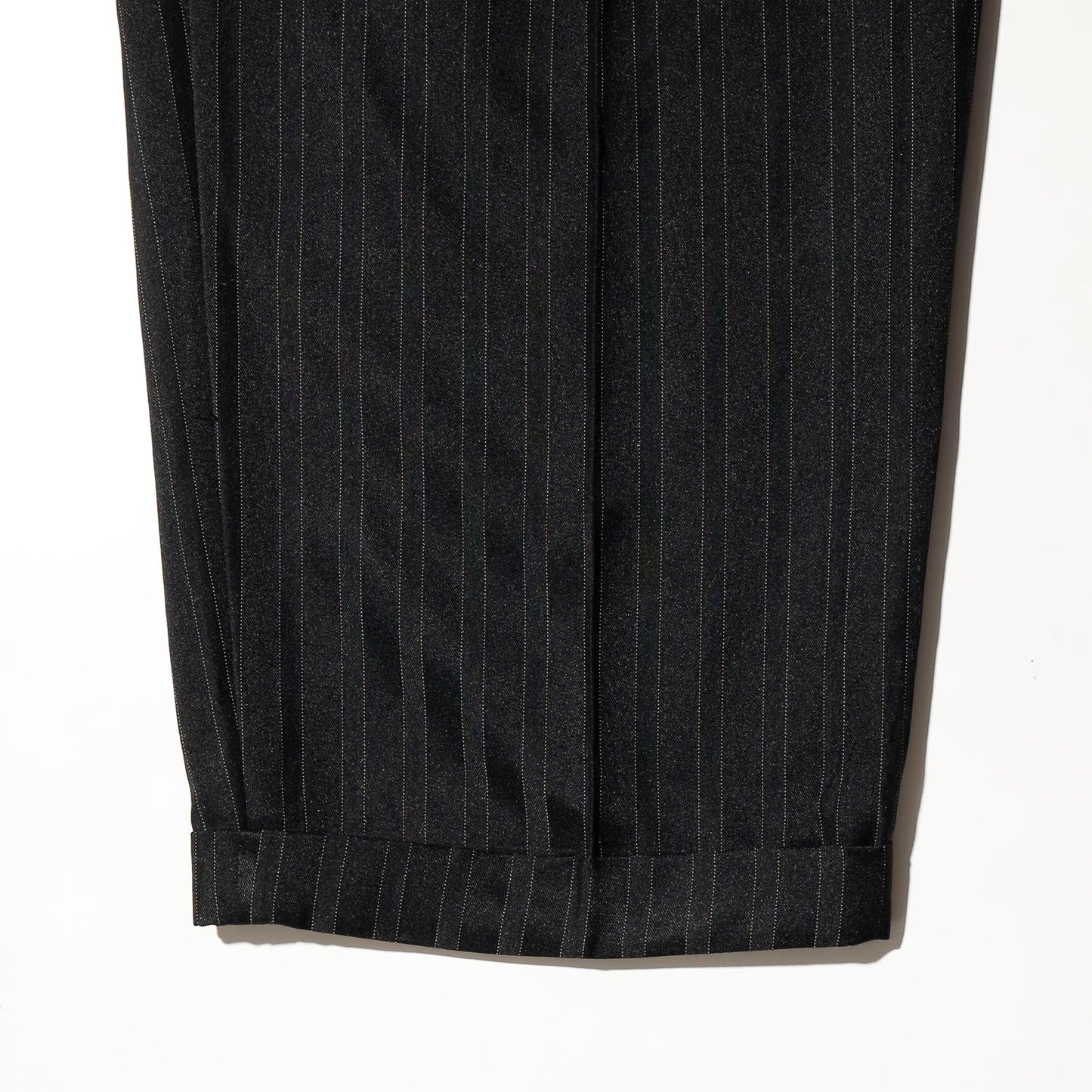 vintage tucked stripe cropped slacks