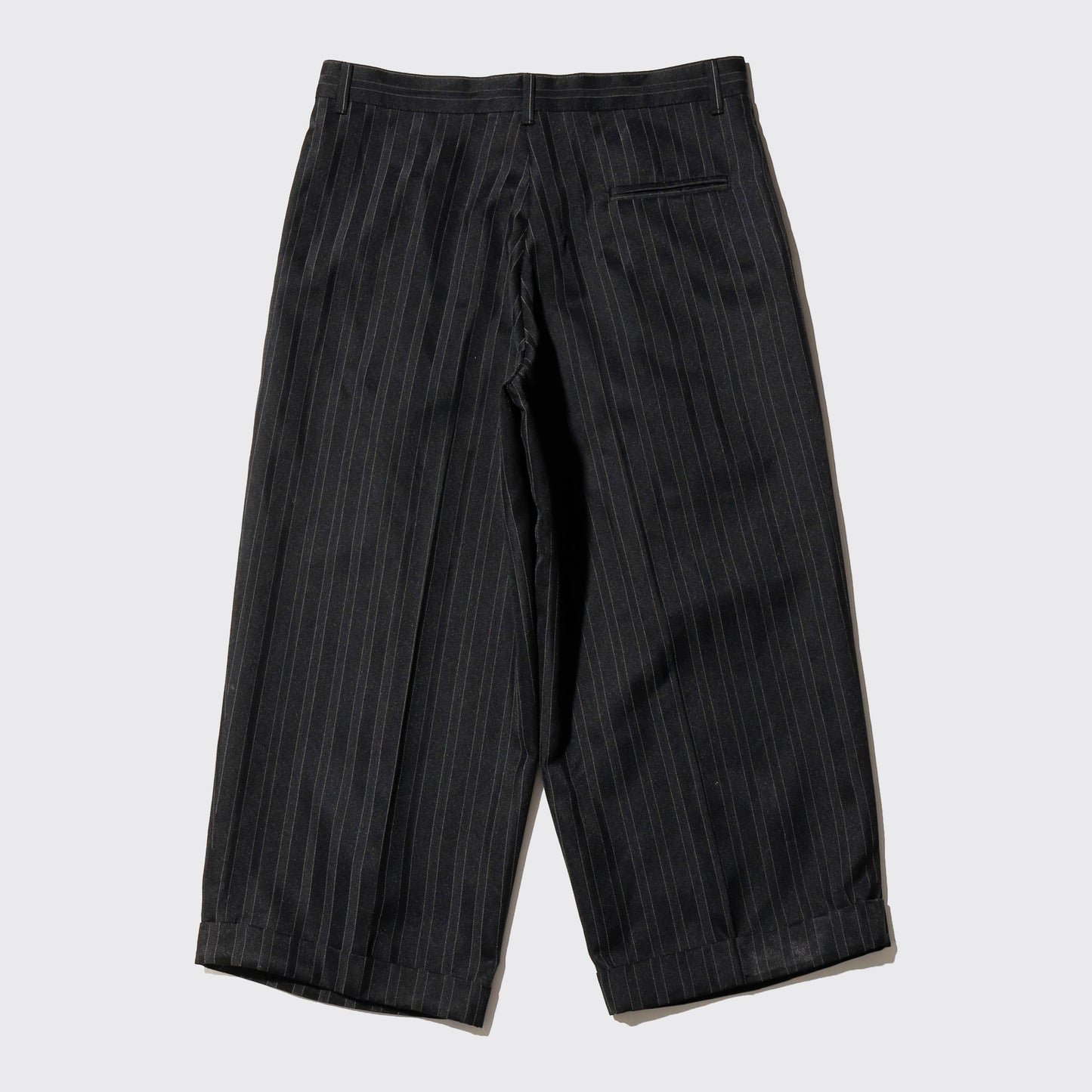 vintage tucked stripe cropped slacks