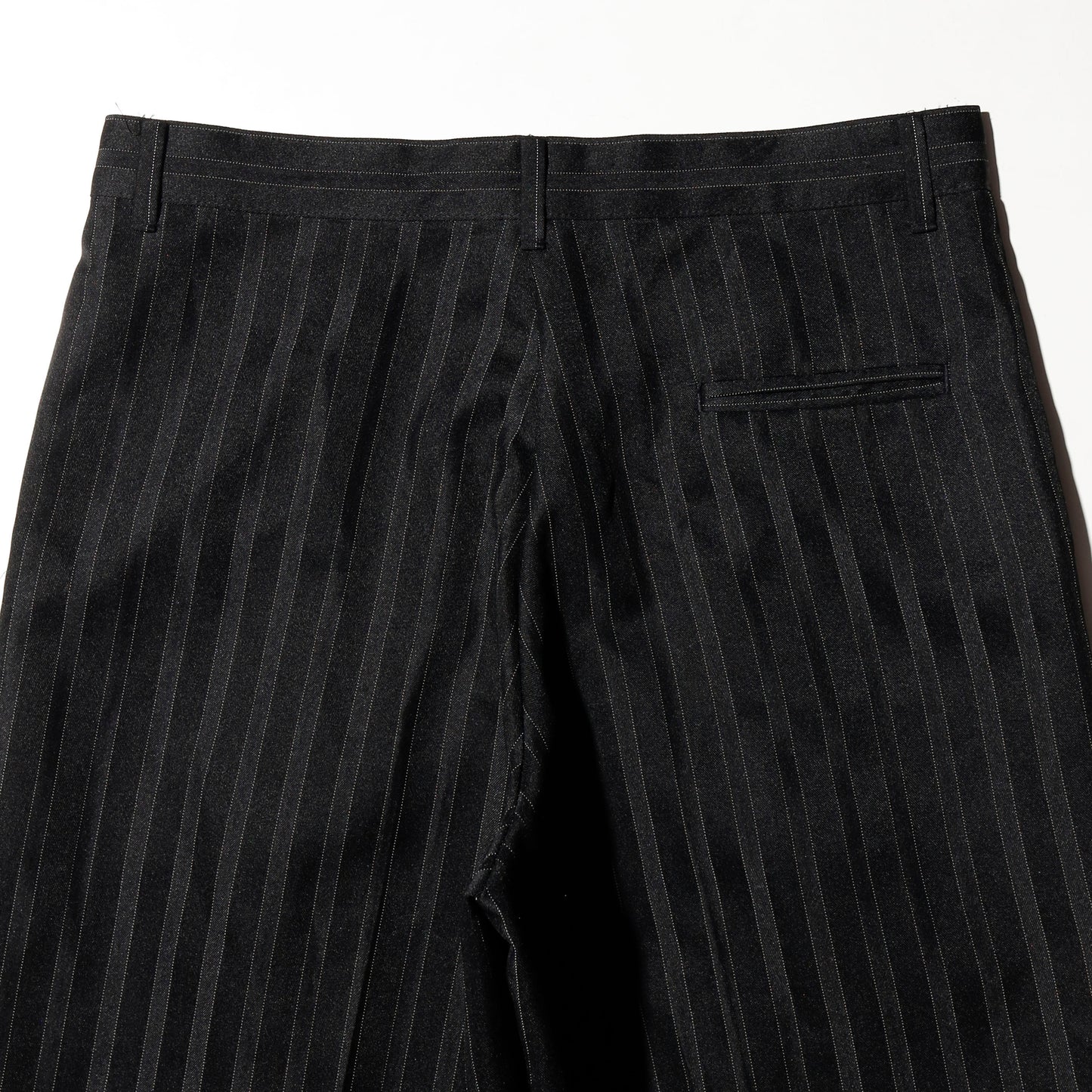 vintage tucked stripe cropped slacks