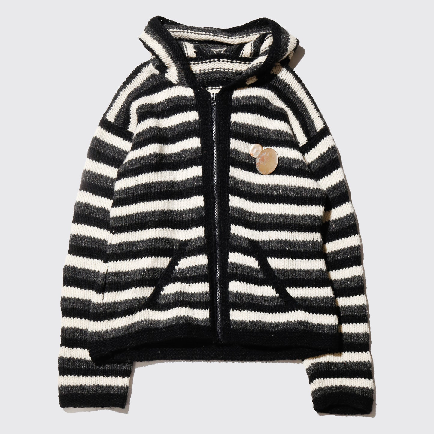 vintage wizard hood ecuador knit jacket with kapper badge