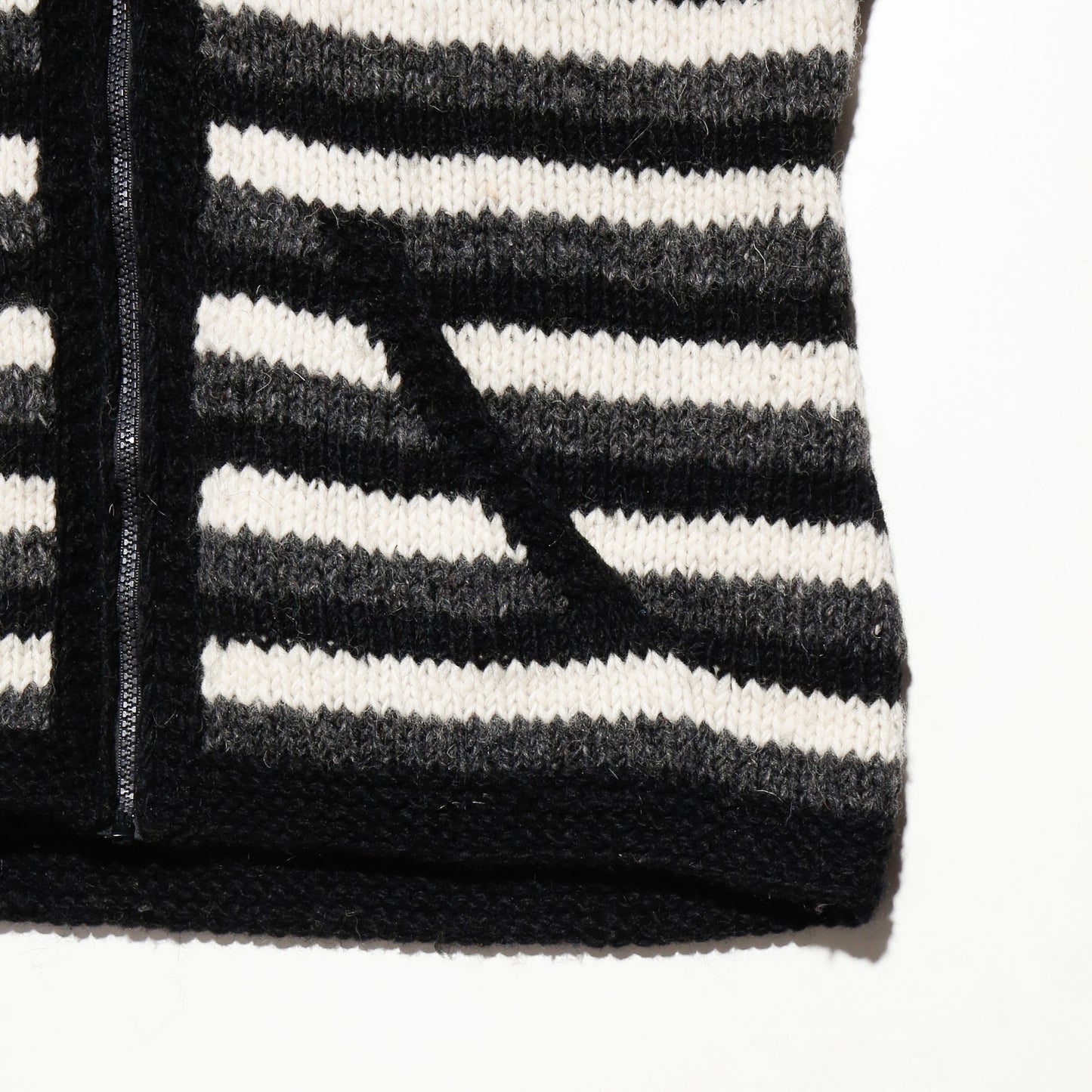 vintage wizard hood ecuador knit jacket with kapper badge