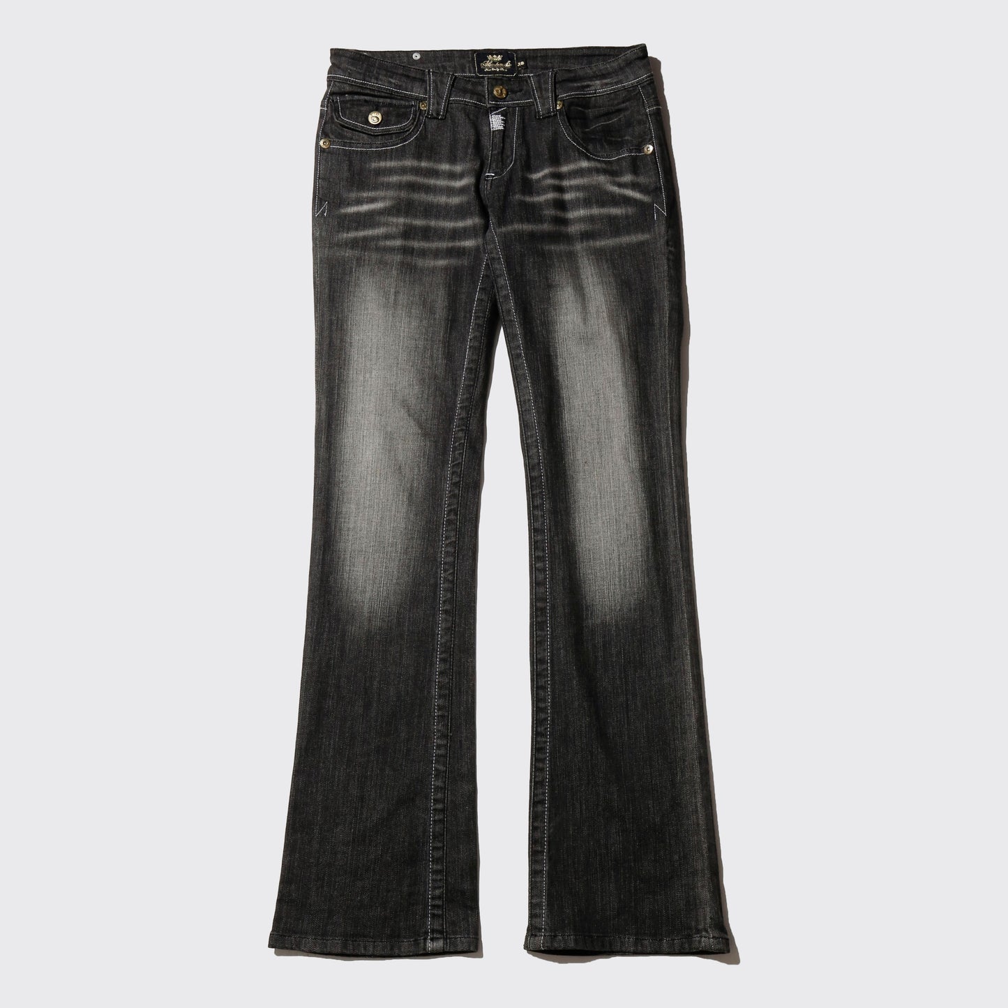 vintage akademiks low rise faded flare jeans