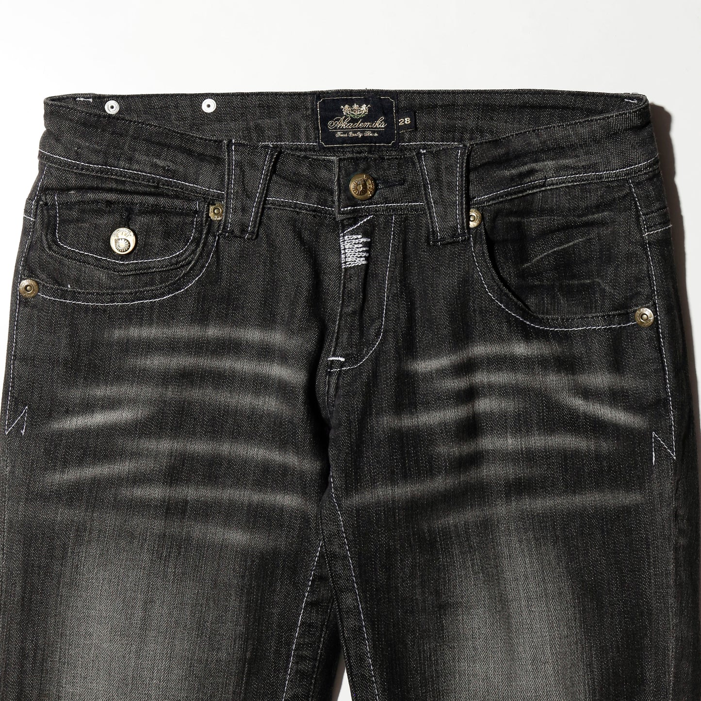 vintage akademiks low rise faded flare jeans
