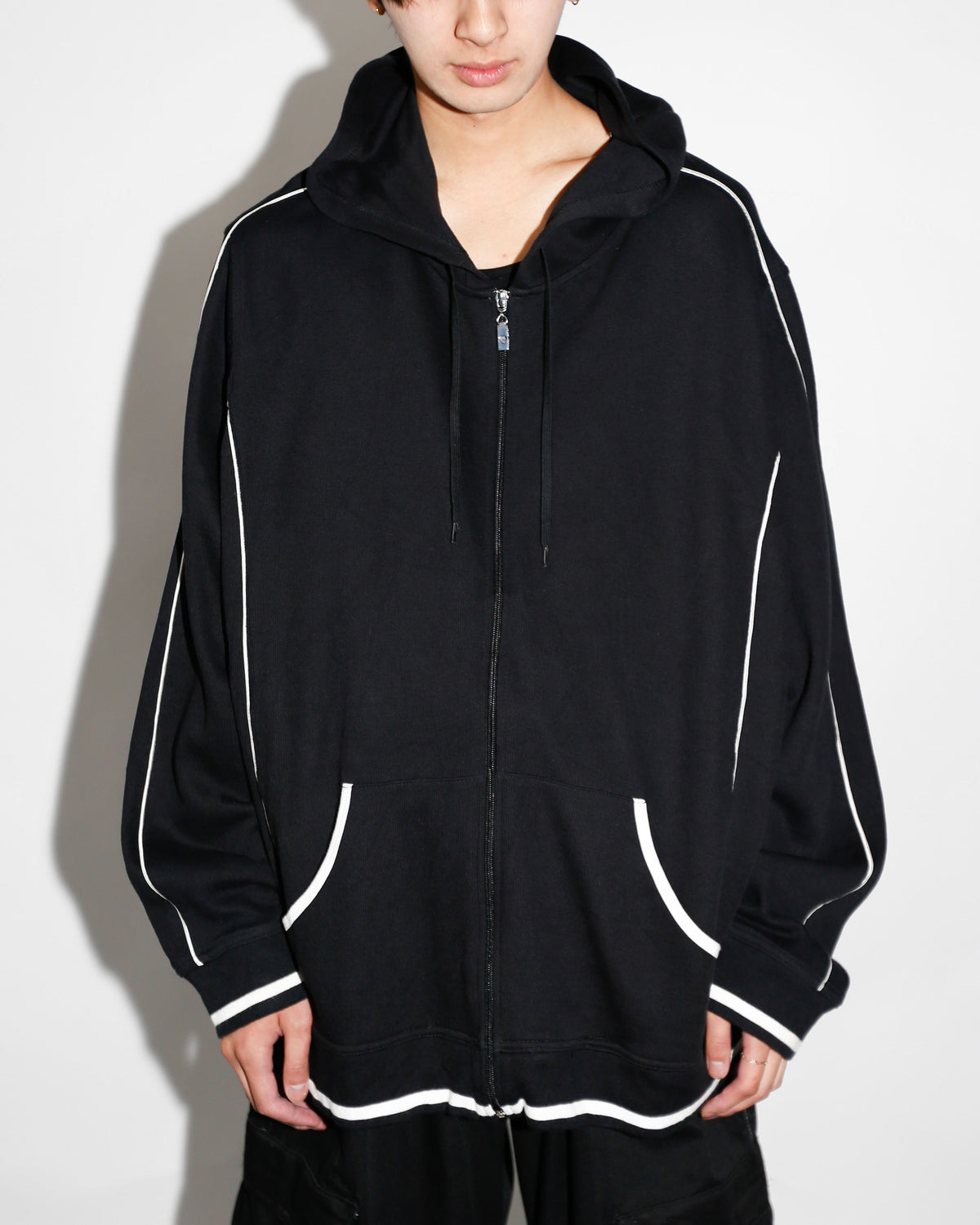 vintage line wide hoodie