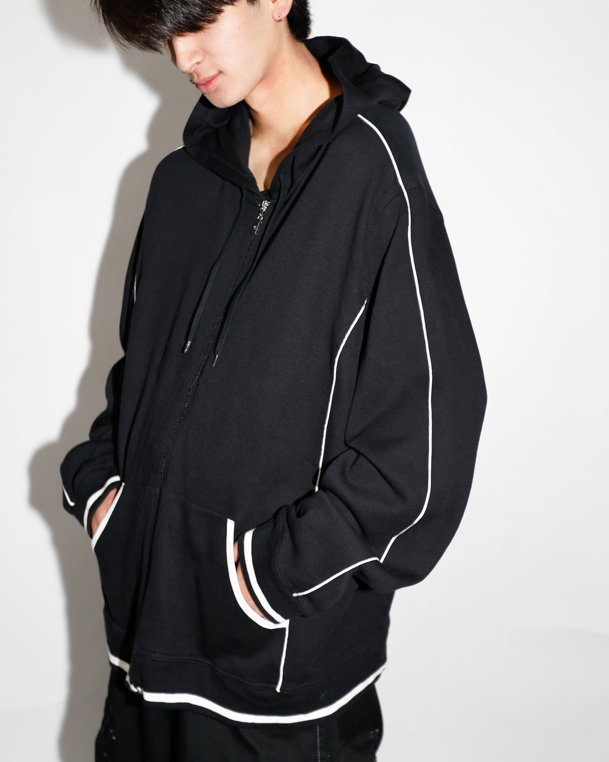 vintage line wide hoodie