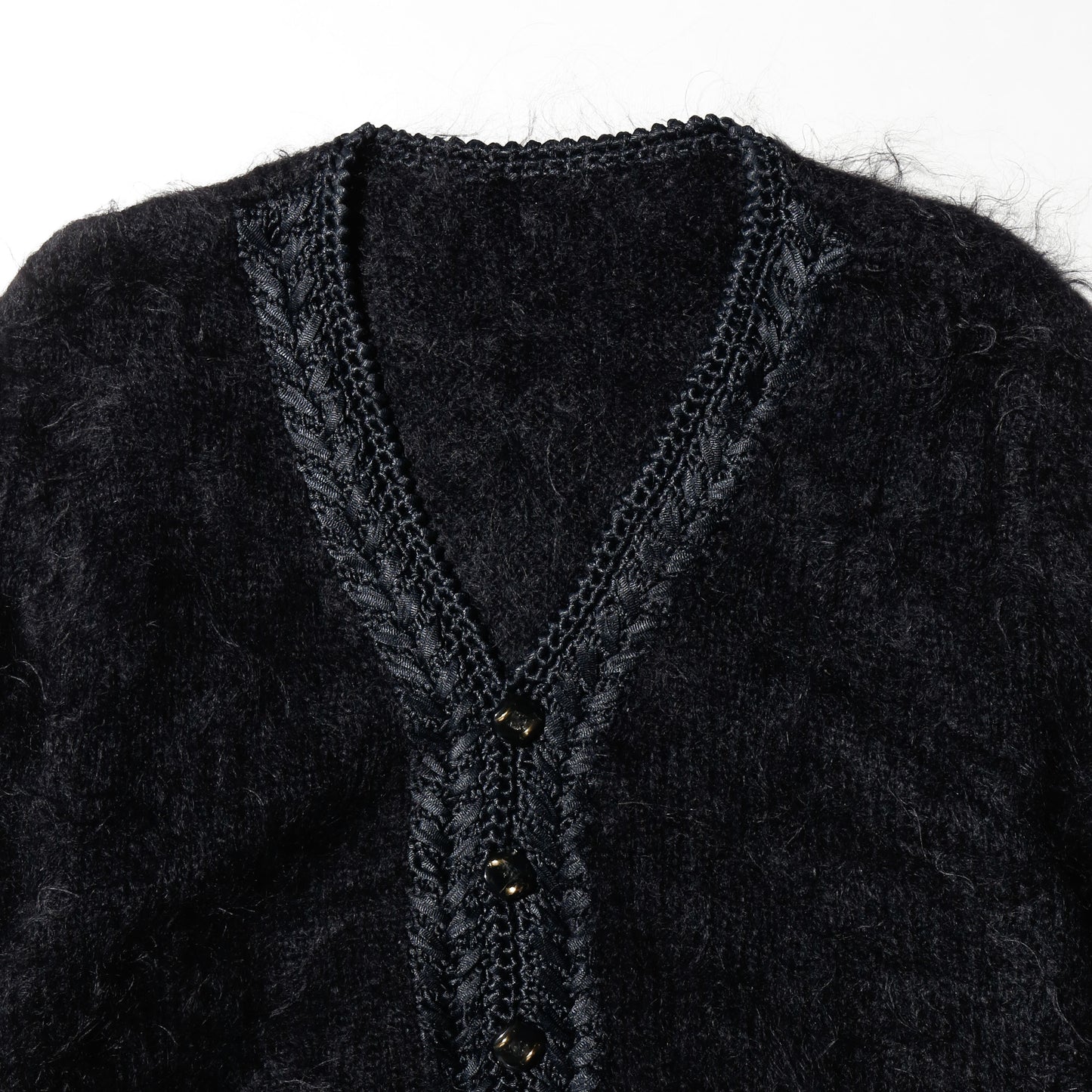 vintage braid mohair cardigan