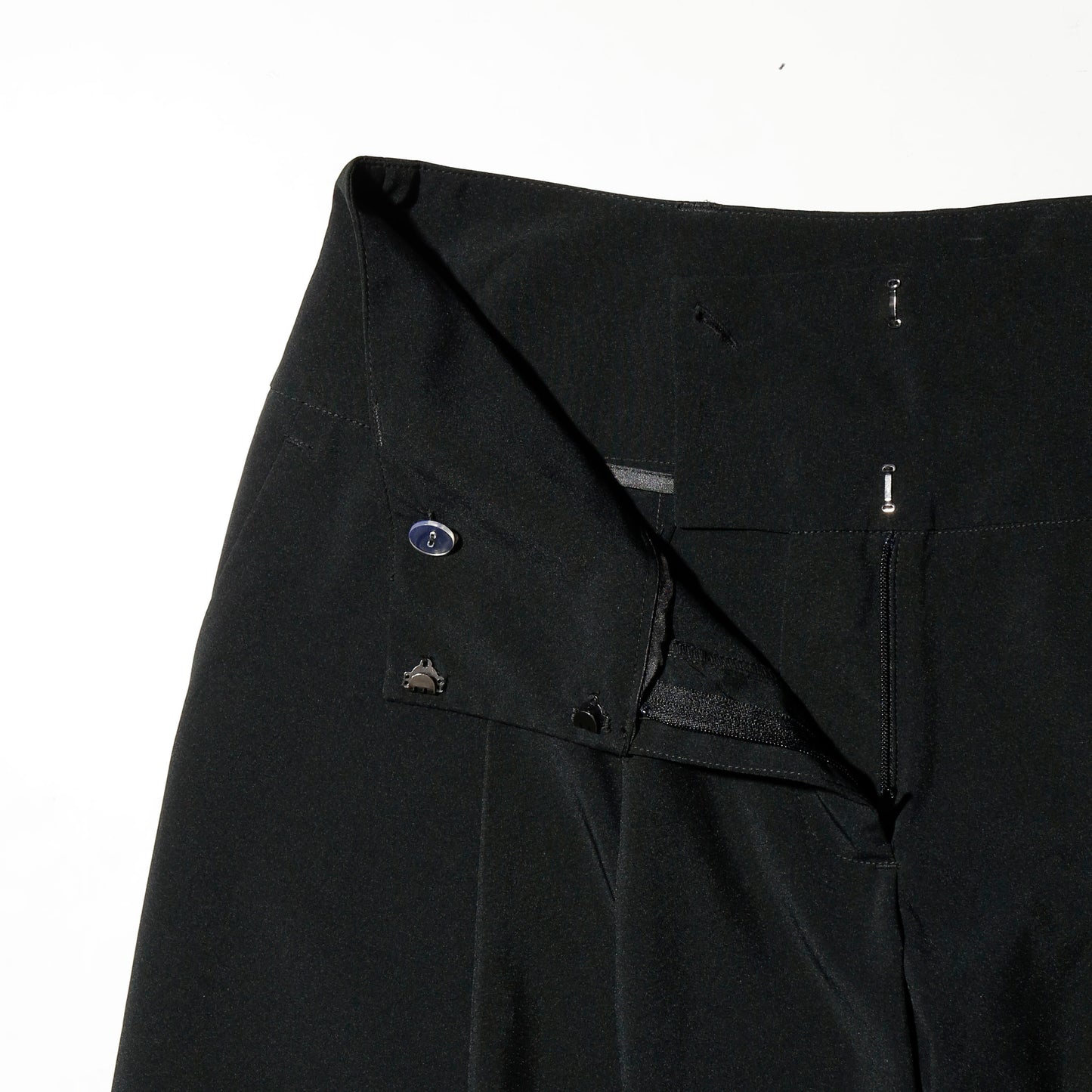 vintage tucked flare wide slacks