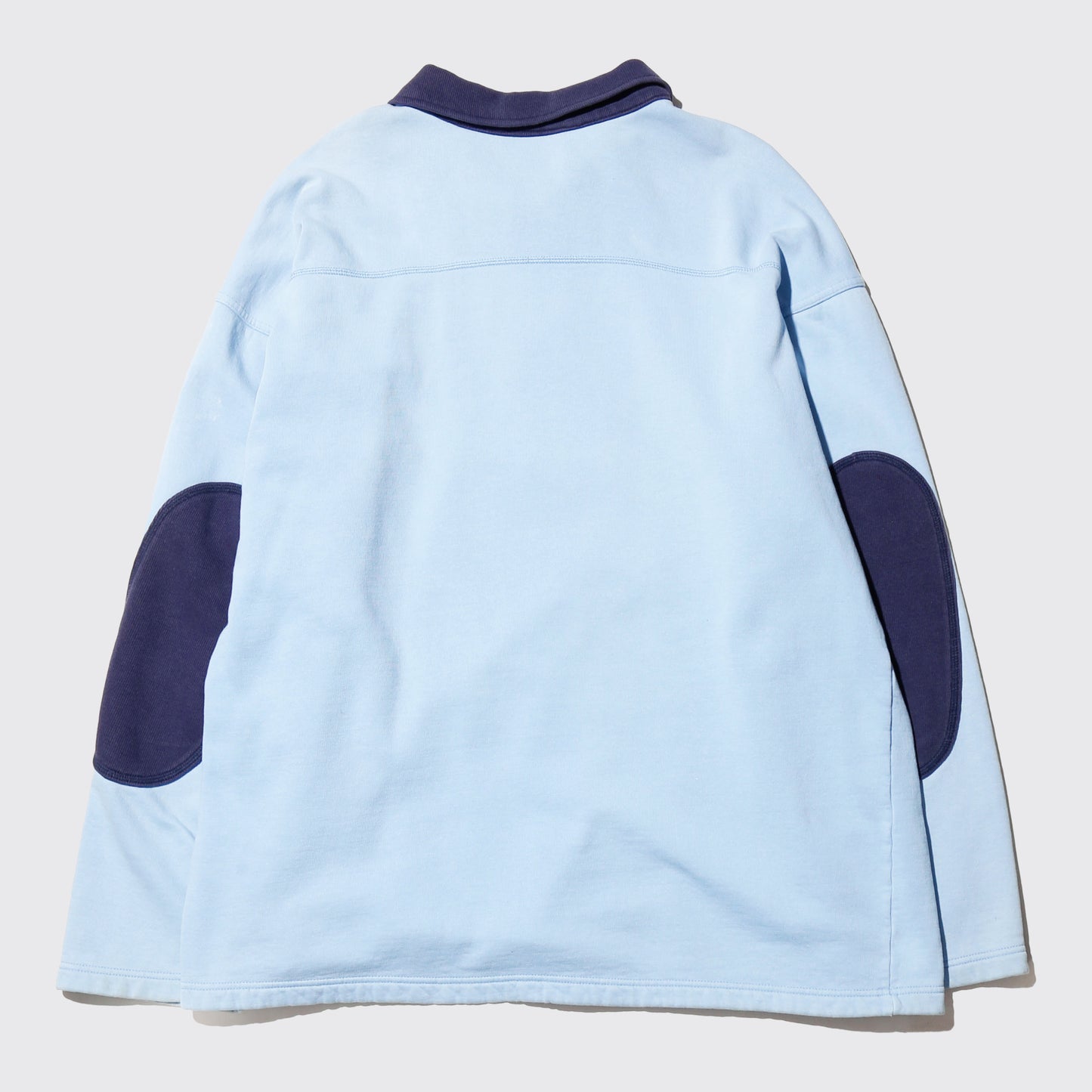 vintage elbow patch half zip sweat