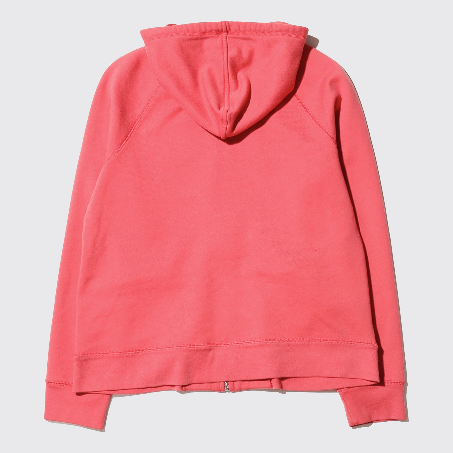 *one-off faded coral zip hoodie
