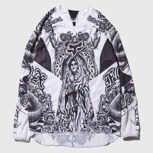 vintage 09's fox platinum tatoo motocross l/s