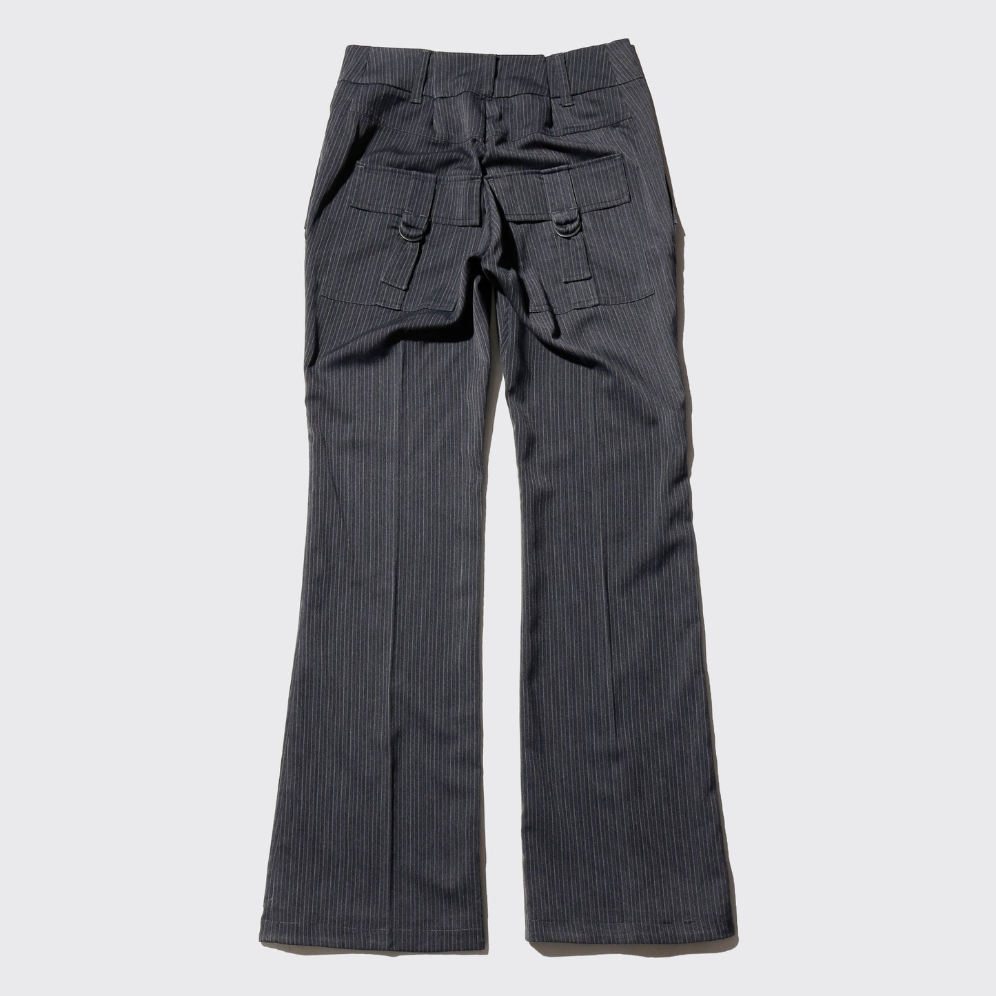 vintage low rise stripe flare slacks