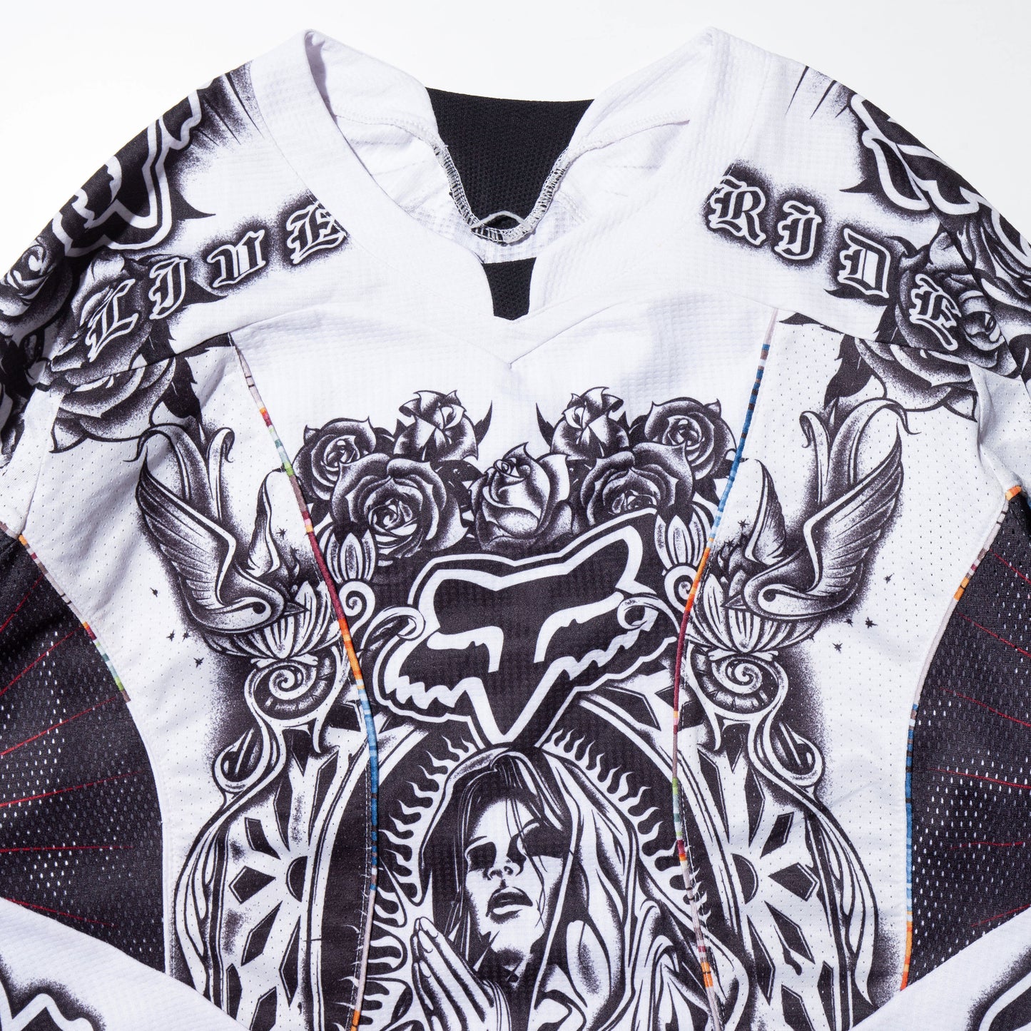 vintage 09's fox platinum tatoo motocross l/s