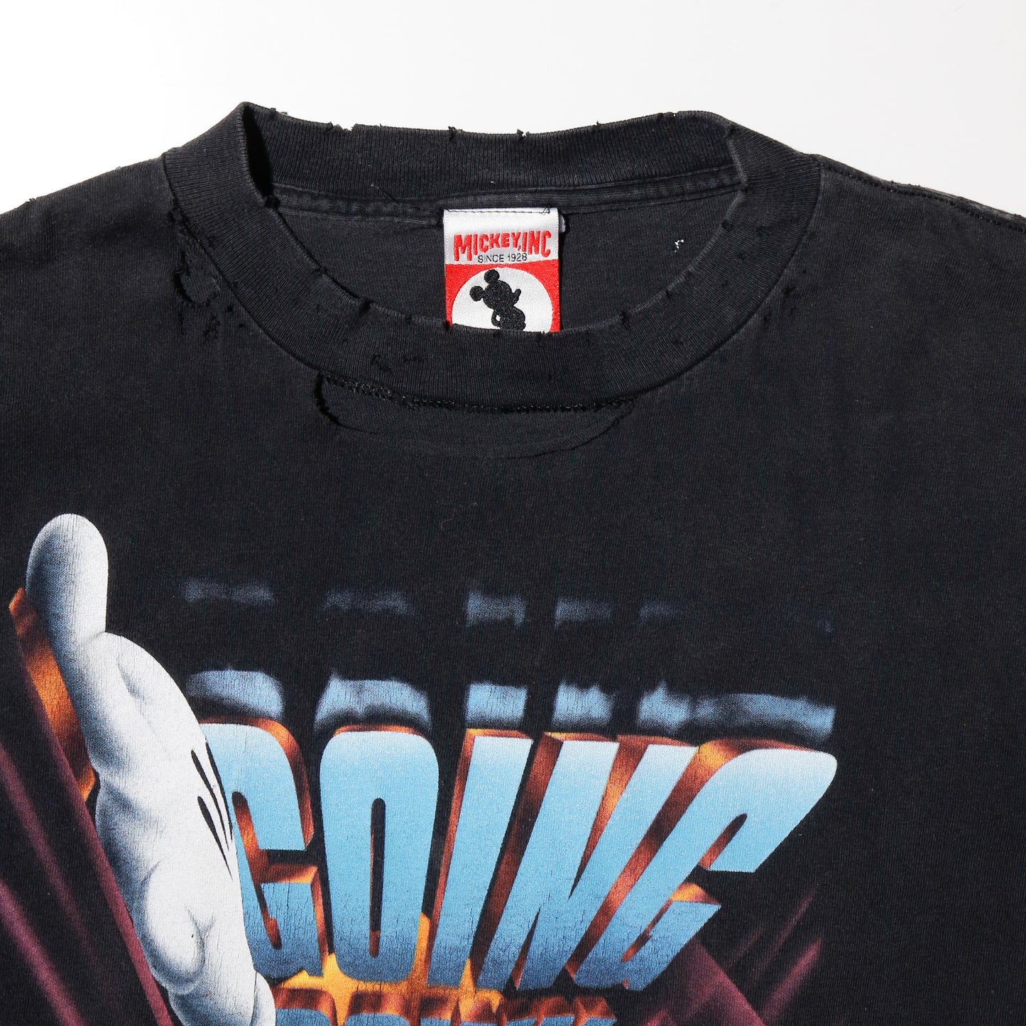 vintage 90's tower of terror going down broken t-shirt