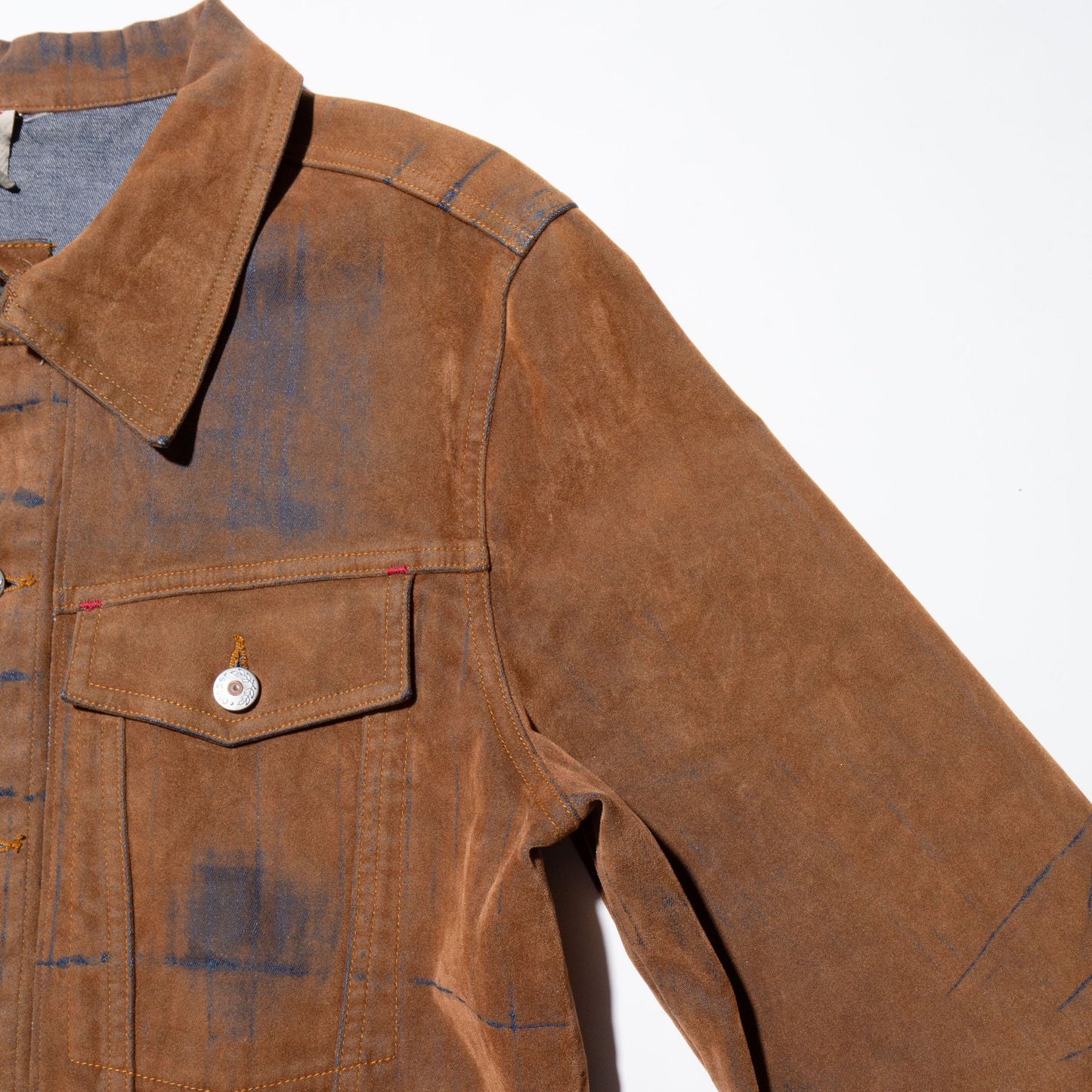 vintage faded trucker jacket