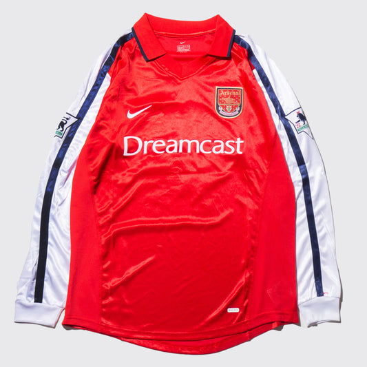 vintage 00/01 Arsenal nike game shirt , sponsor-dreamcast（SEGA）, back-henry