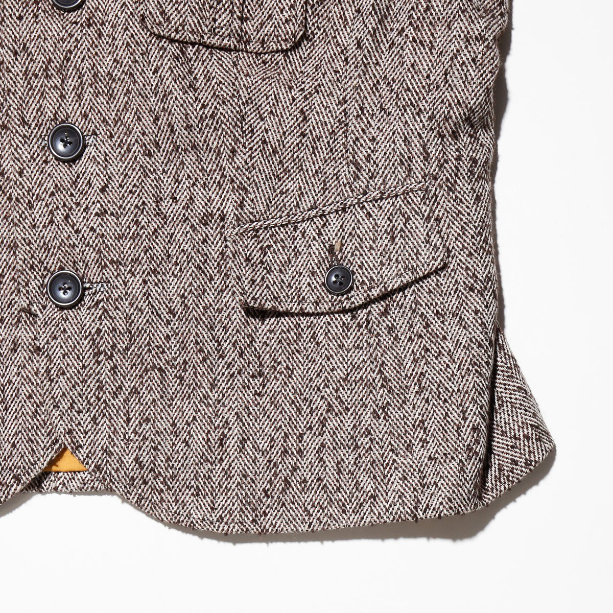 vintage tweed officer jacket