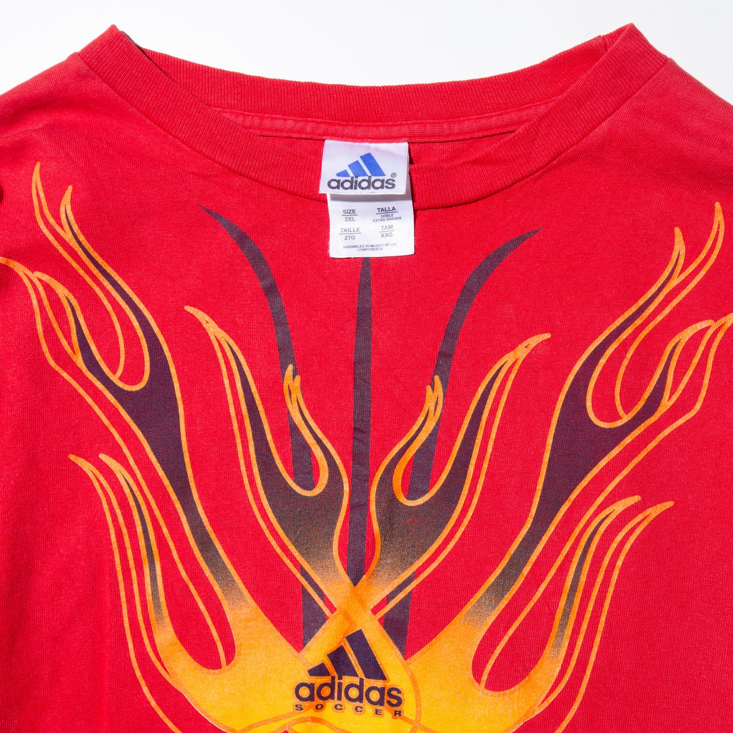 vintage 90's adidas flame l/s