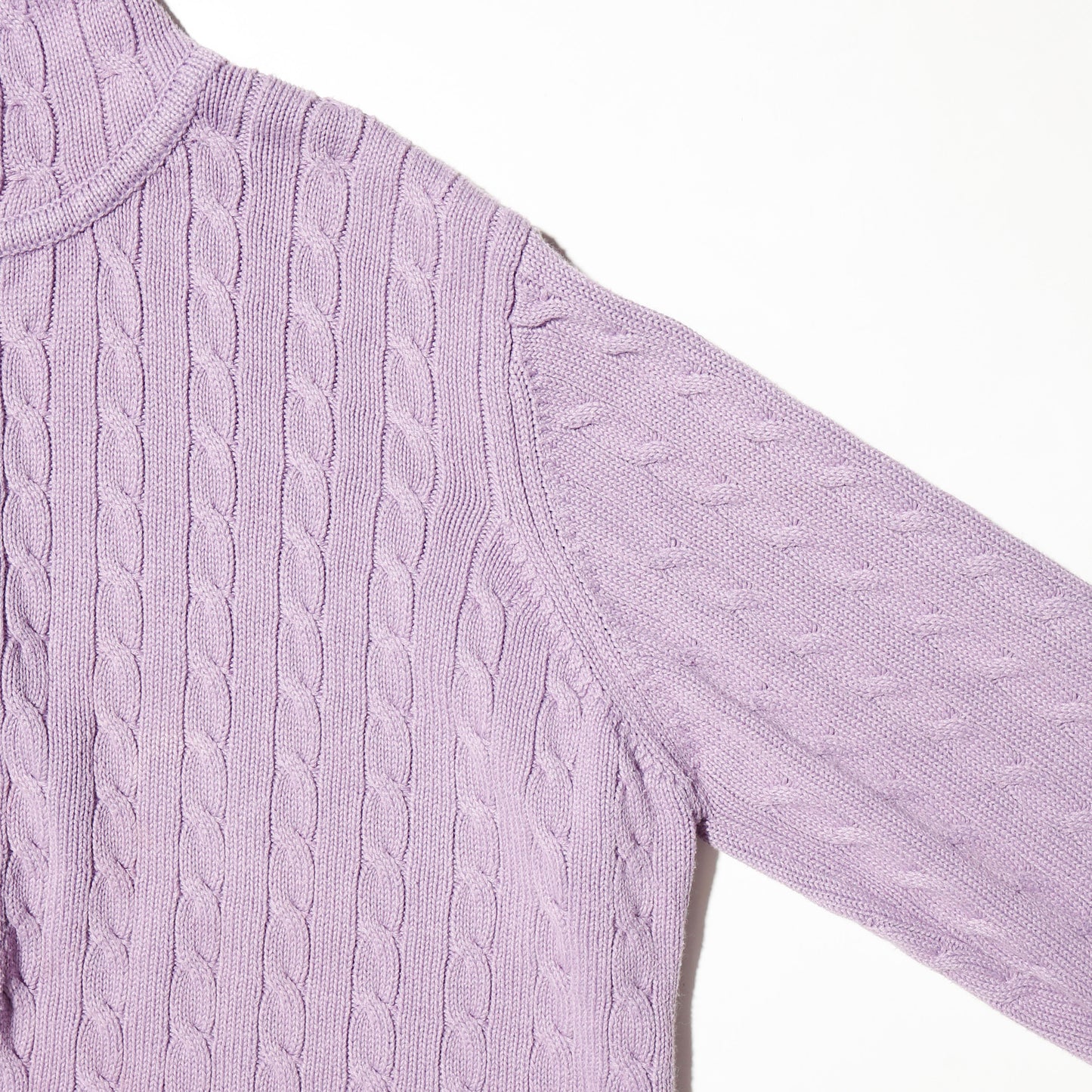 vintage lavender braids knit hoodie