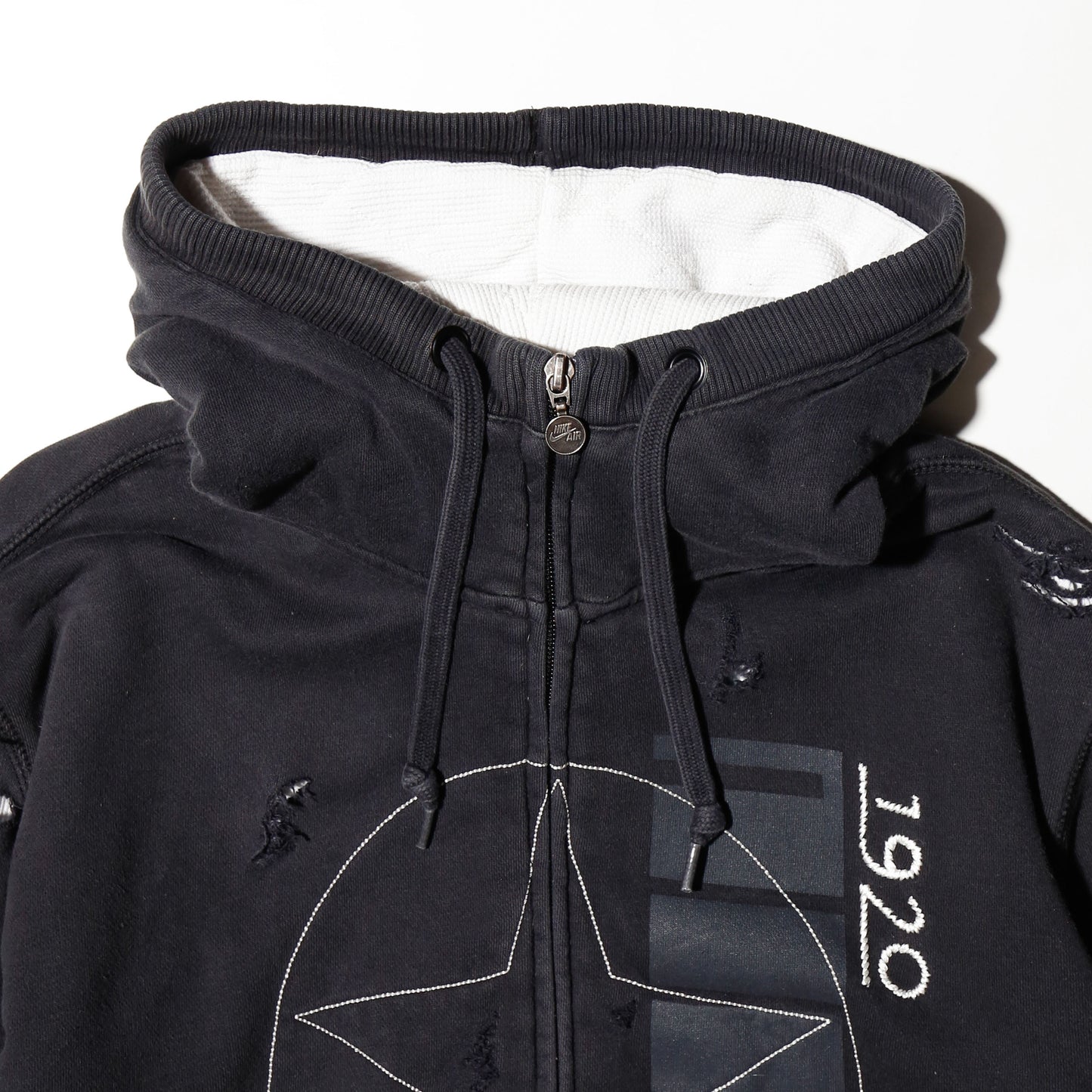 *one-off 00's nike onestar broken hoodie with thermal liner