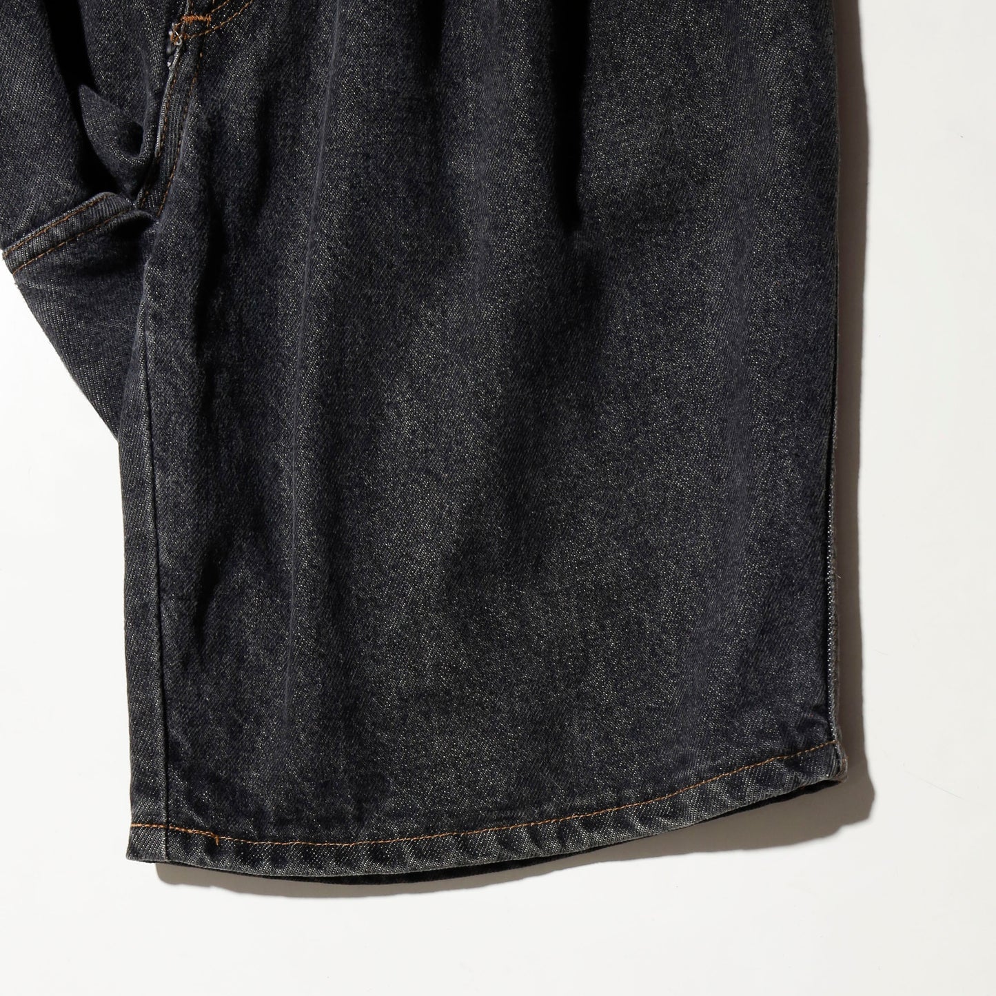 vintage suspend denim shorts