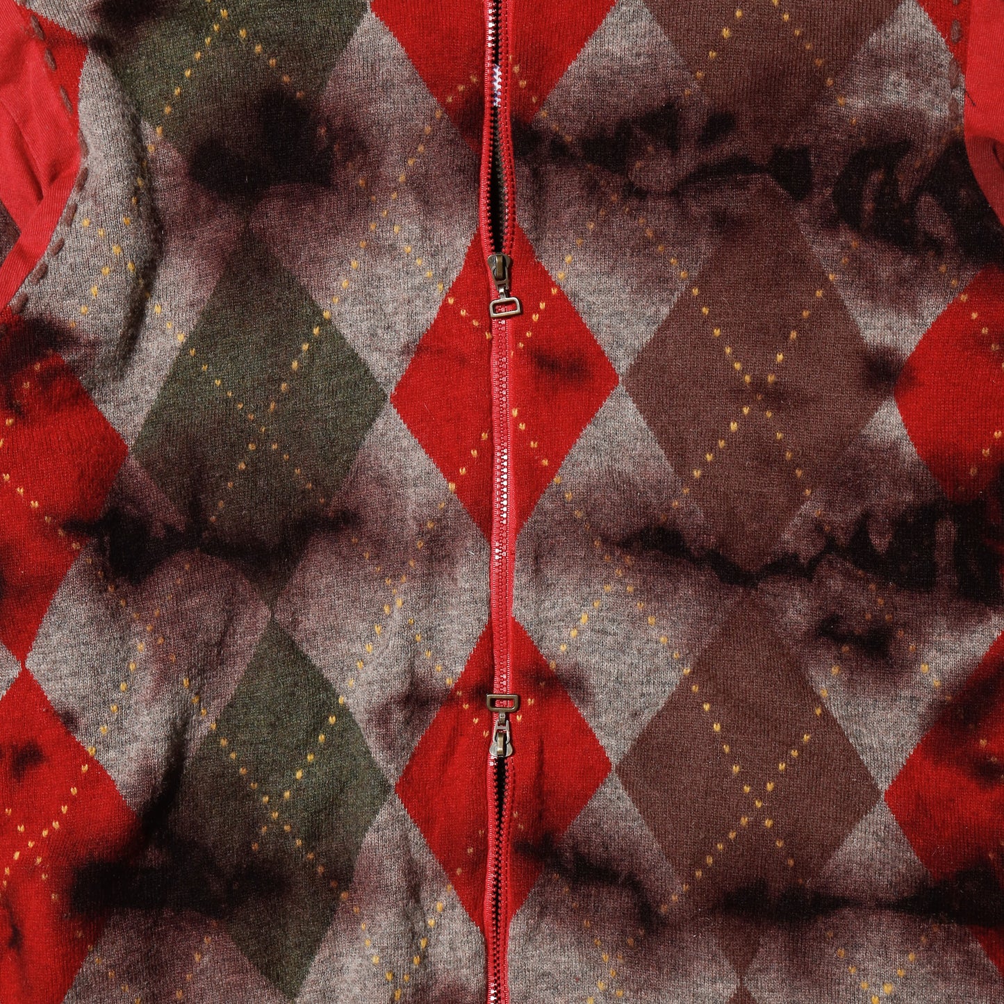 vintage dust argyle drivers sweater