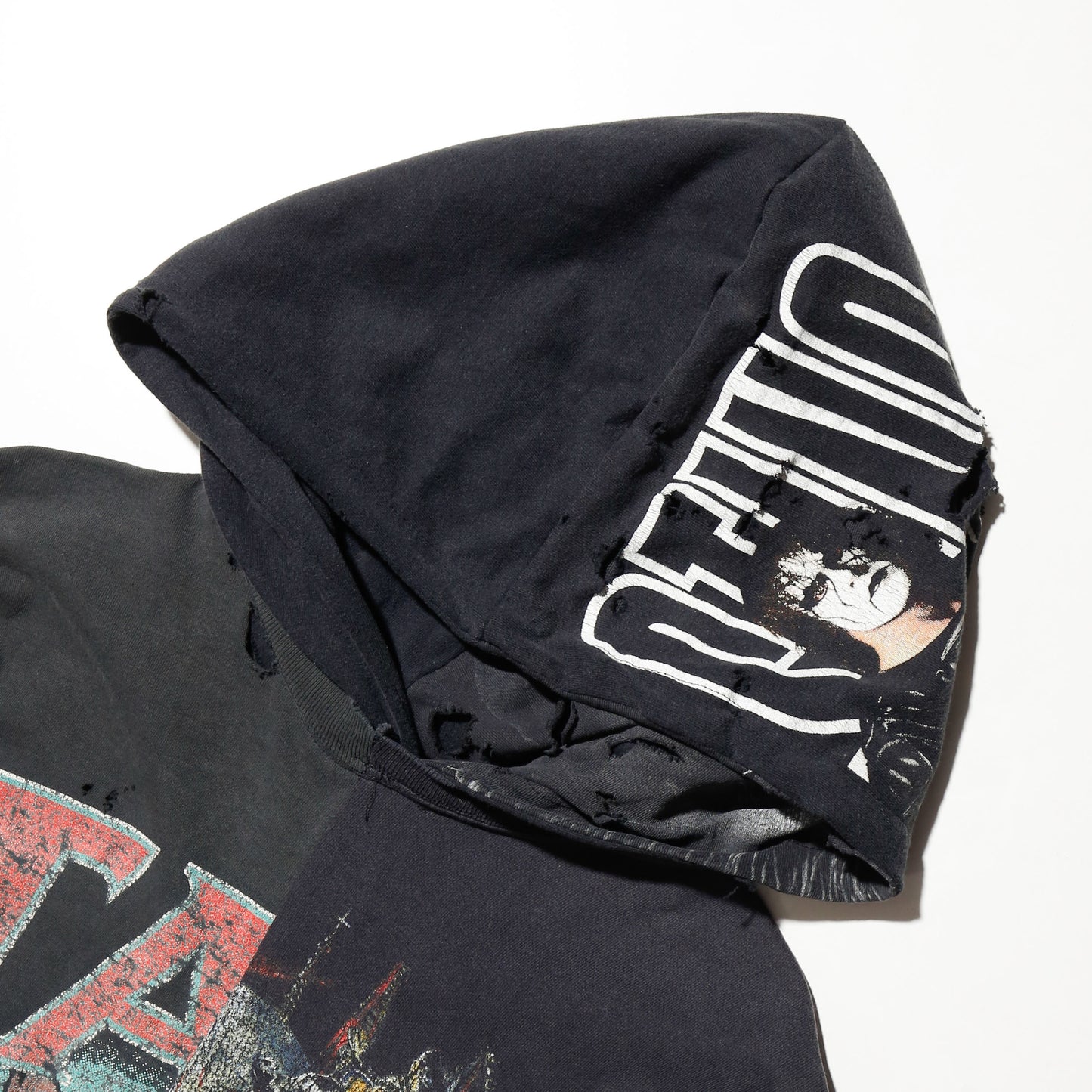 *one-off hybrid hooded cut sew
