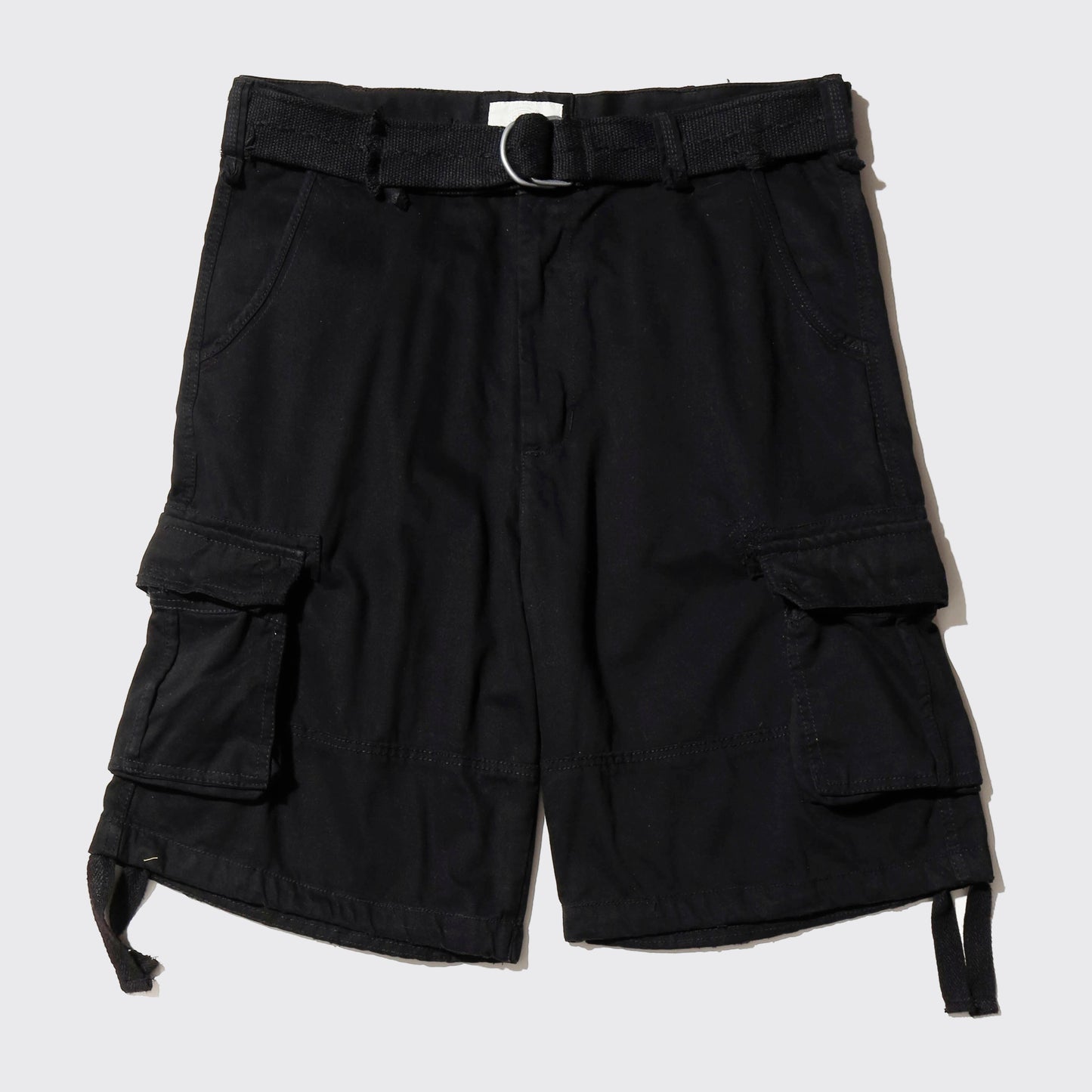 vintage belted wide cargo shorts