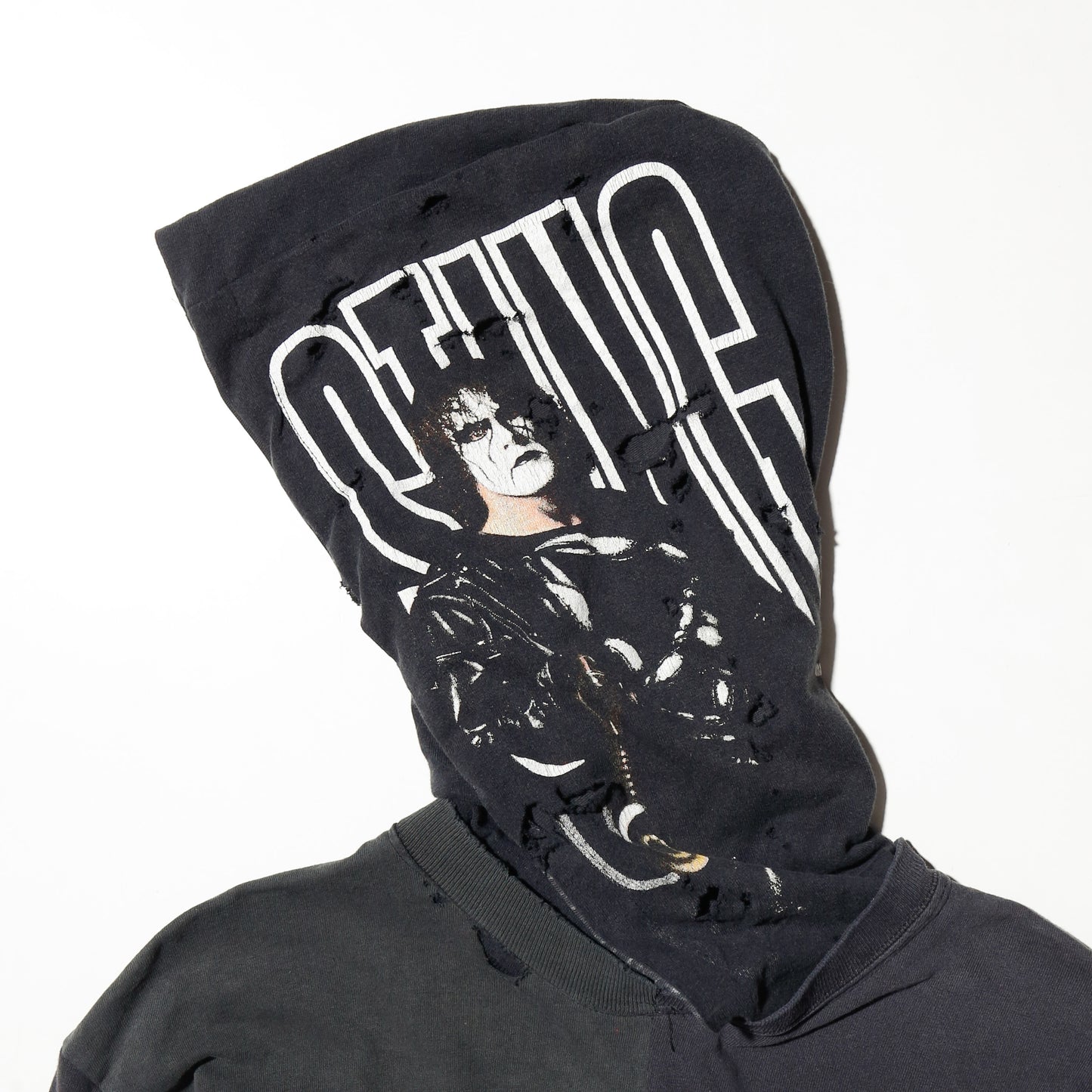 *one-off hybrid hooded cut sew