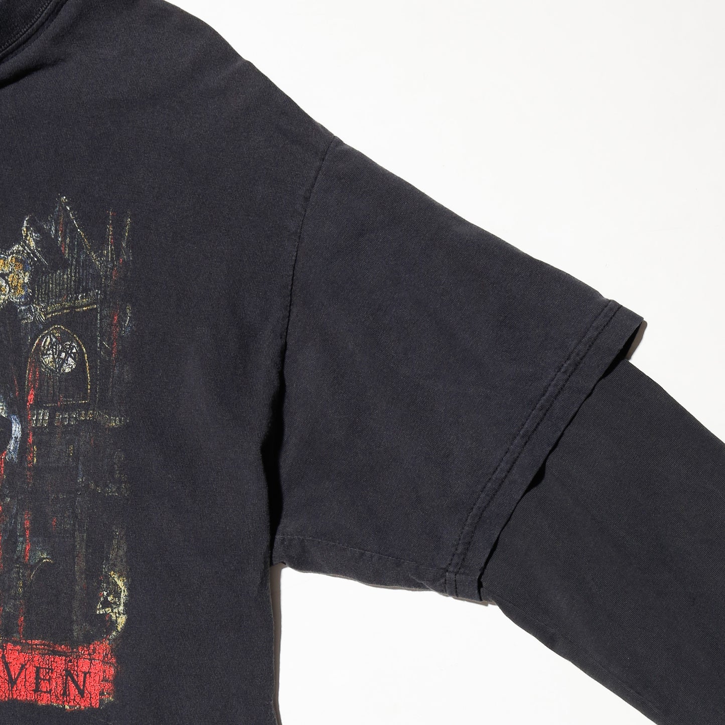 *one-off hybrid hooded cut sew