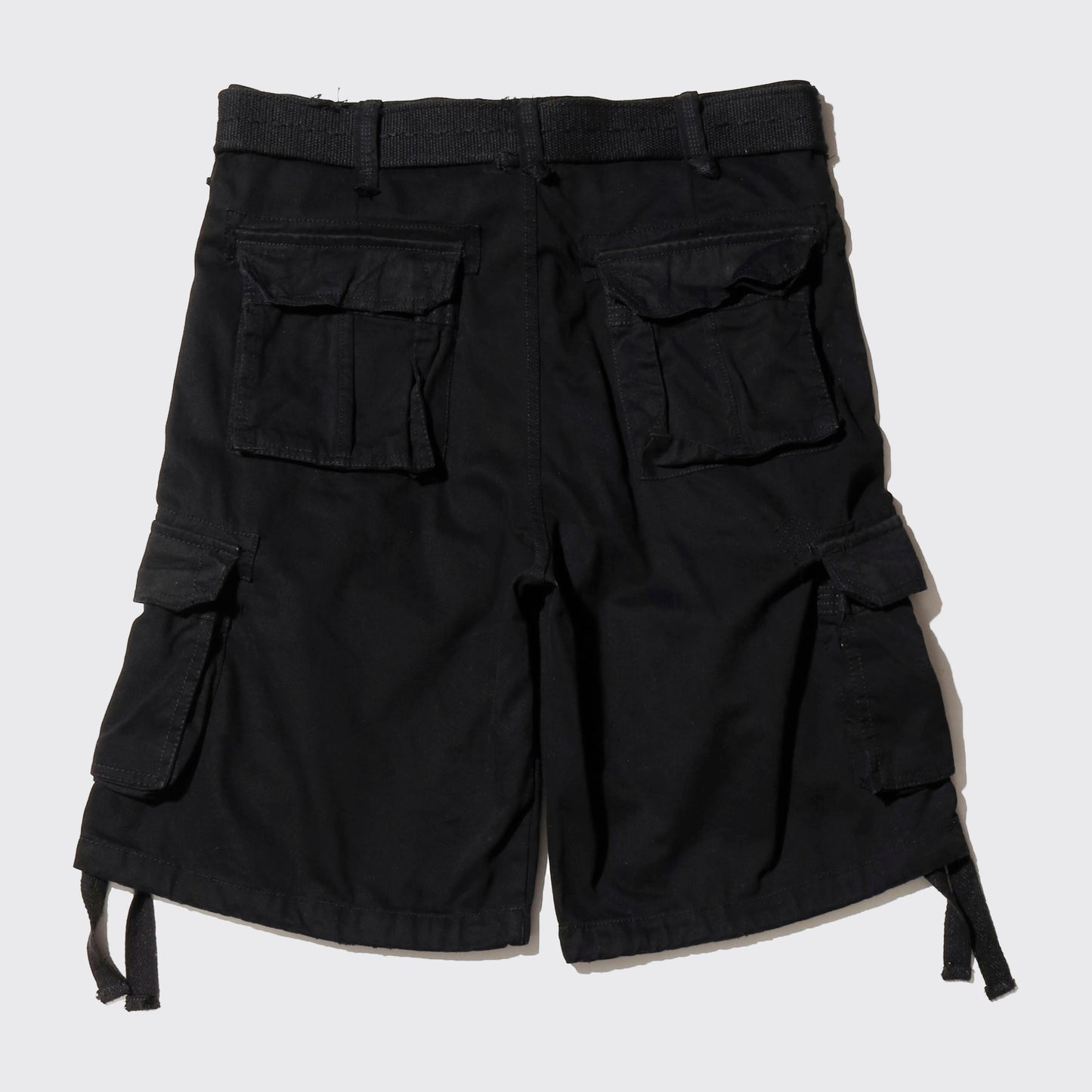 vintage belted wide cargo shorts