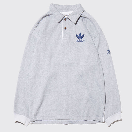 vintage 90's adidas equipment/trefoil polo sweat